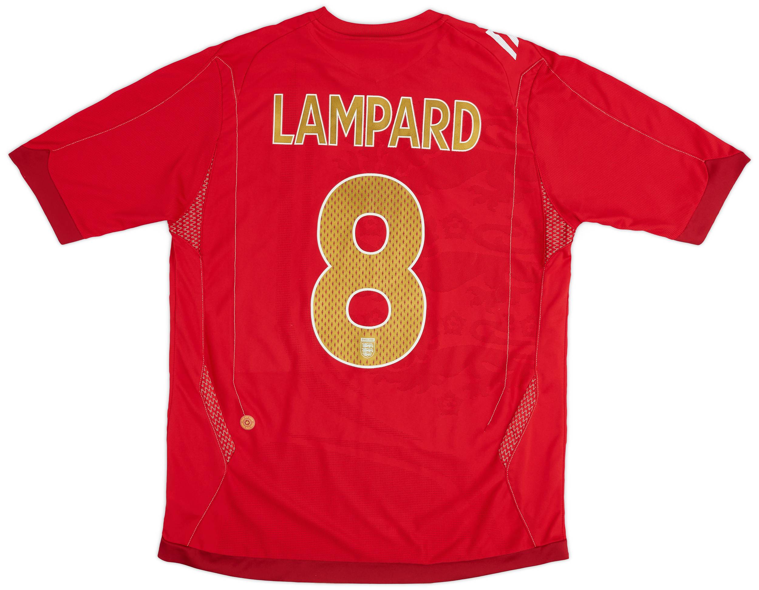 2006-08 England Away Shirt Lampard #8 - 7/10 - (M)