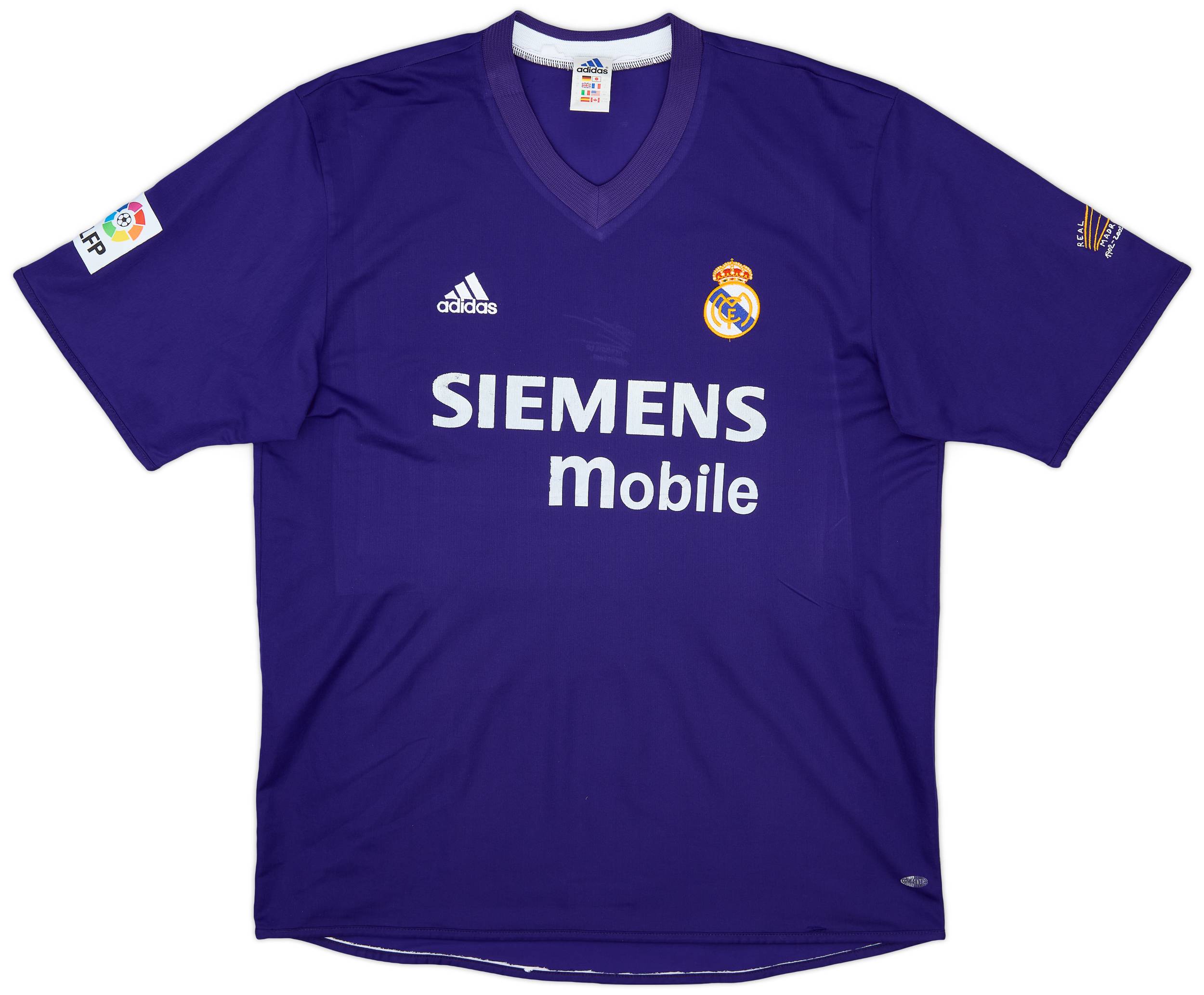 2002-03 Real Madrid Centenary Third Shirt Zidane #5 - 7/10