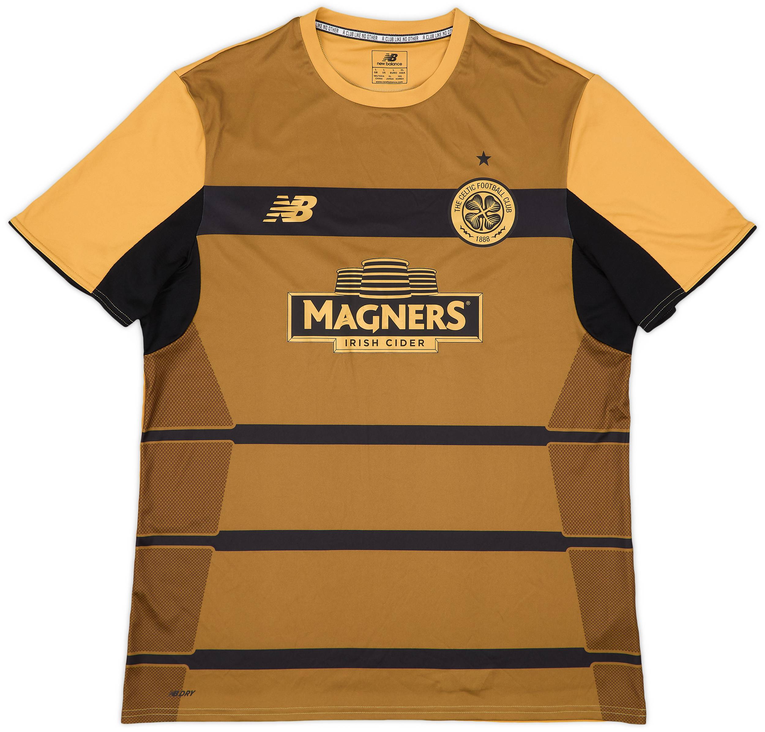 2016 17 Celtic New Balance Training Shirt 9 10 L