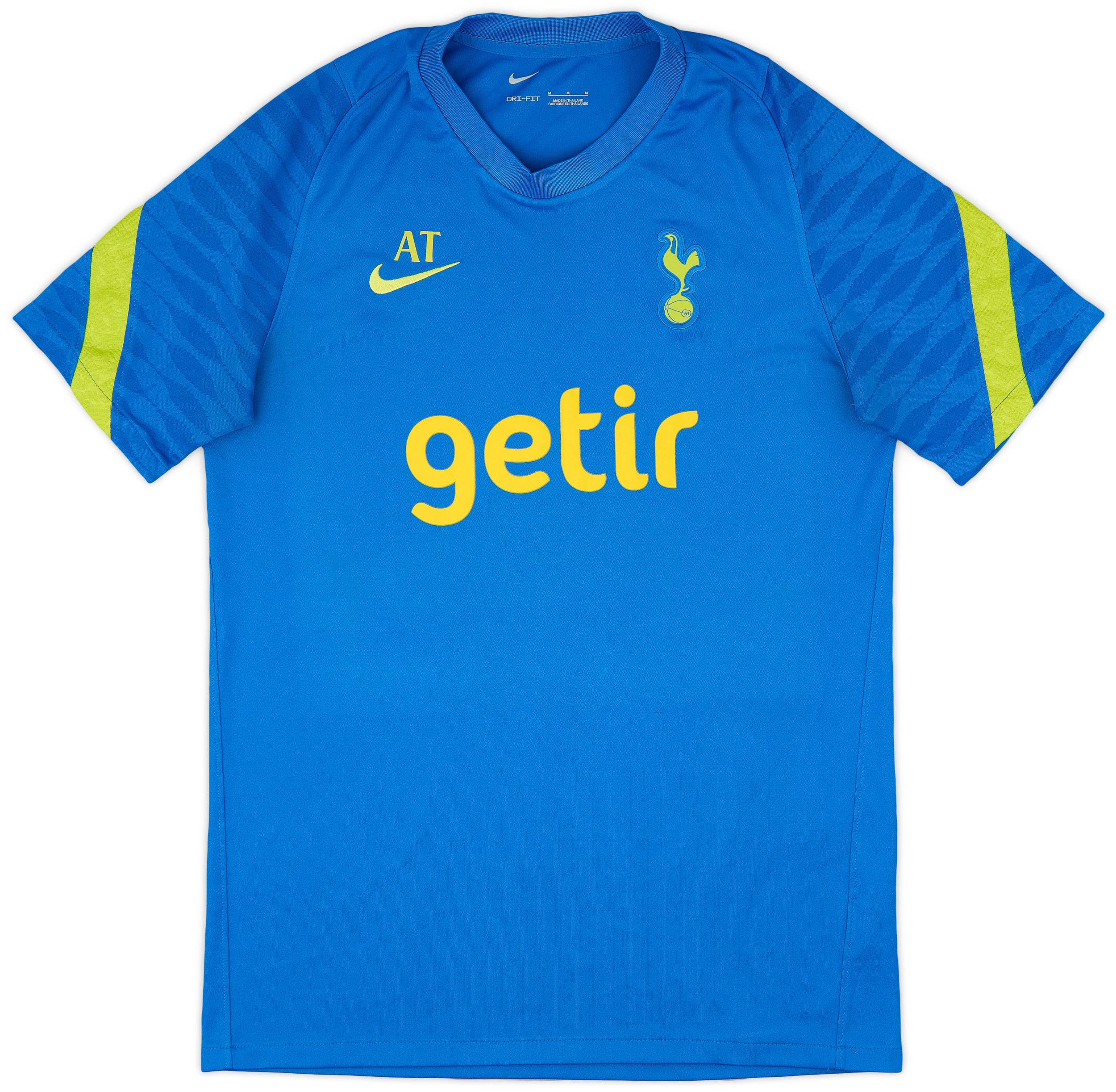 2021-22 Tottenham Staff Issue Nike Training Shirt 'AT' - 8/10 - (M)