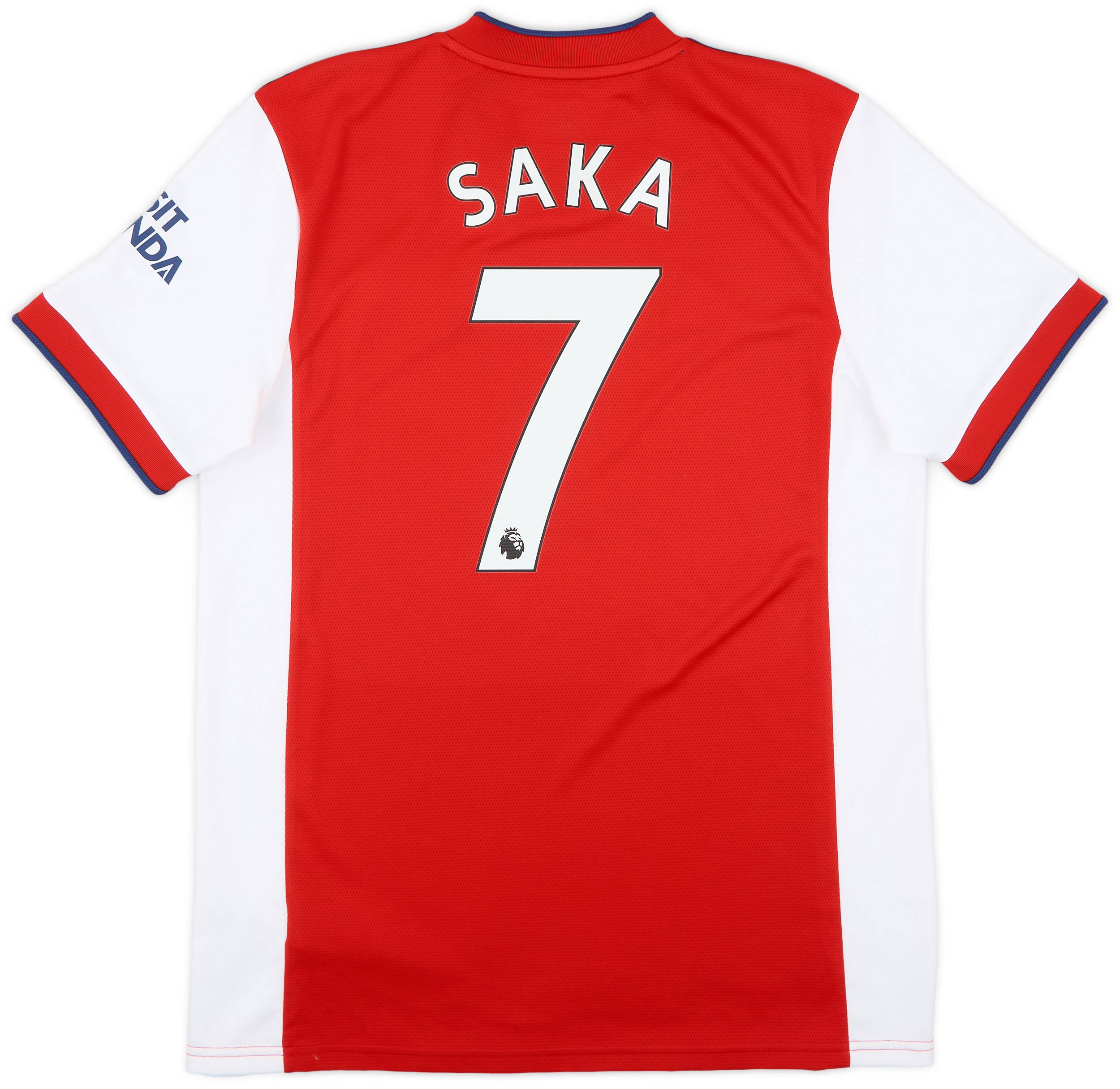 2021-22 Arsenal Home Shirt Saka #7 - 9/10 - (L)