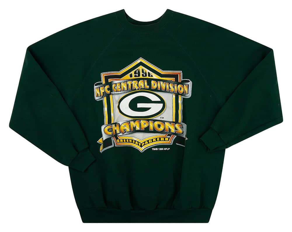 1996 Green Bay Packers NFC Central Division Champions Sweat Top XL