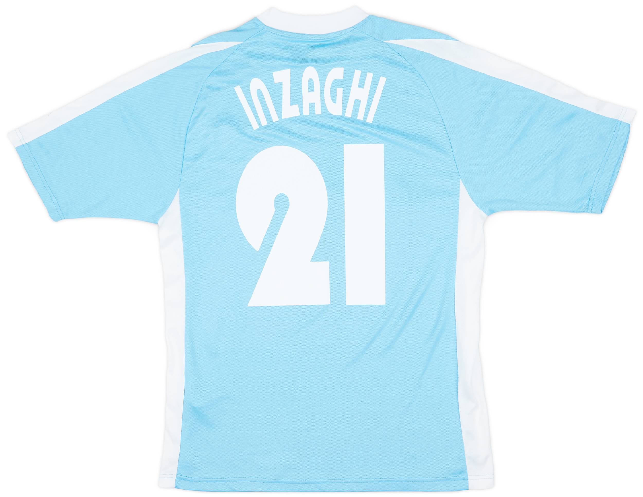 2003-04 Lazio Home Shirt Inzaghi #21 - 7/10 - (M)