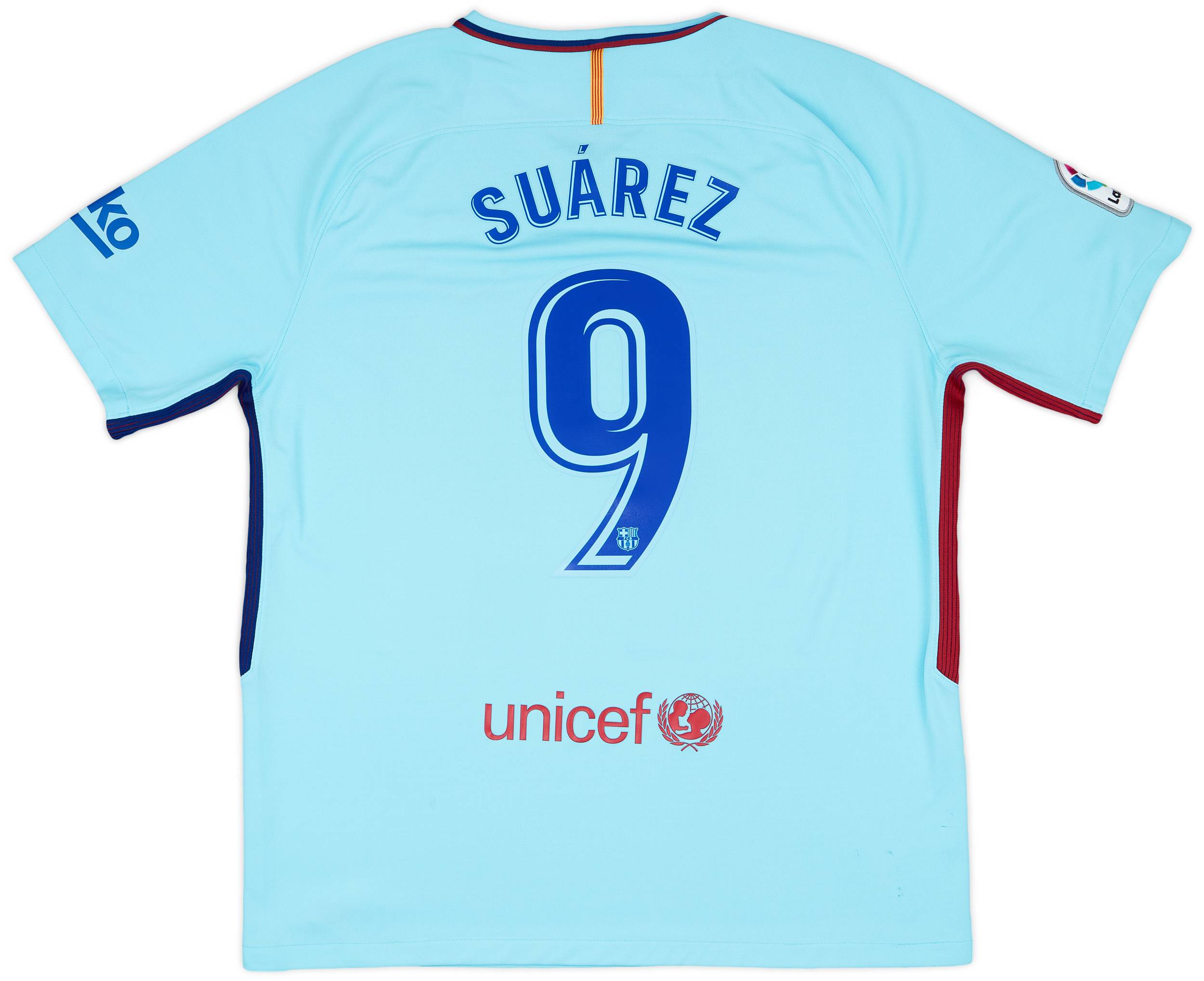 【福袋セール】 #9 Suarez Shirt Away Barcelona 2017-18 - (XL) - 8/10 ウェア