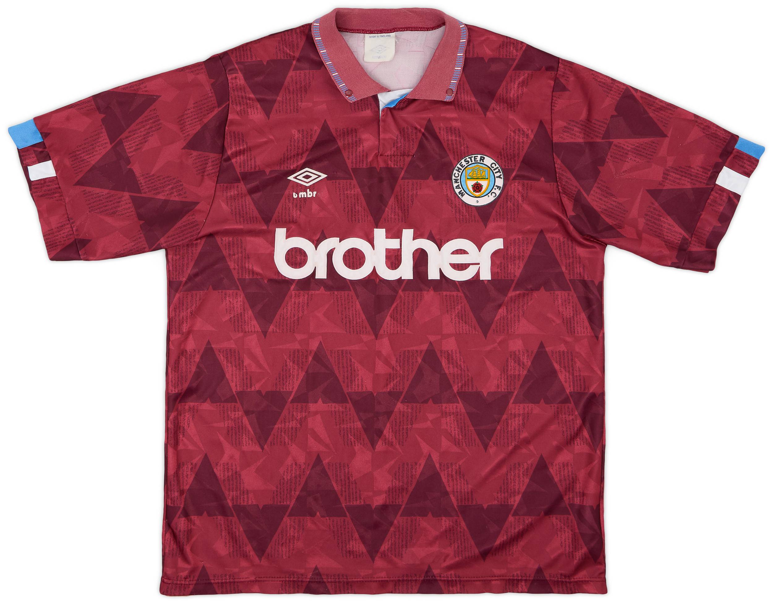 1990-92 Manchester City Away Shirt - 5/10 - (L)