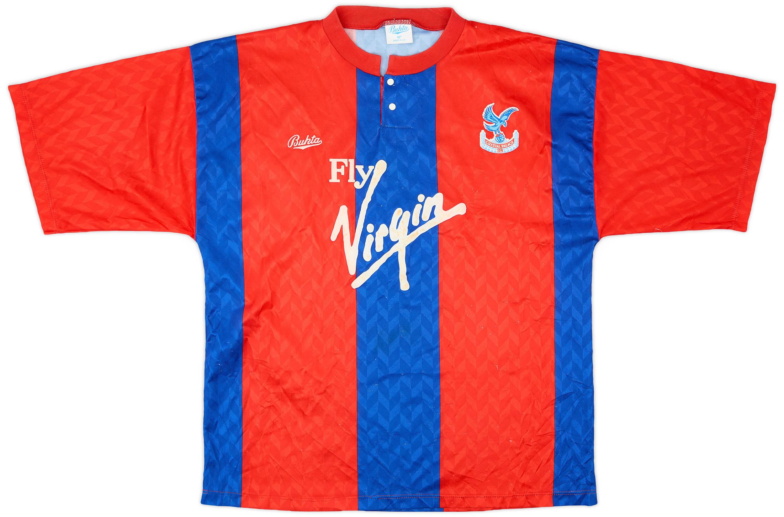 1990-91 Crystal Palace Home Shirt - 7/10 - (L)