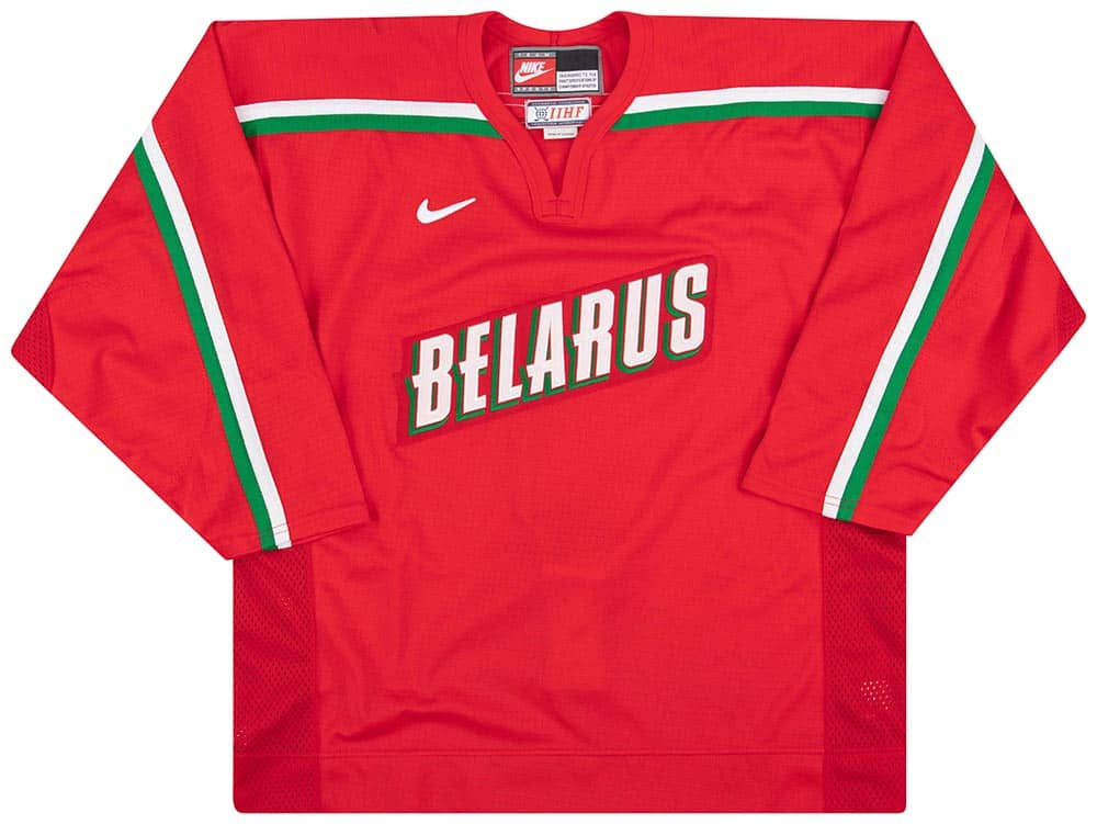 1998-02 Belarus National Hockey Team Authentic Nike Jersey (Home) XL