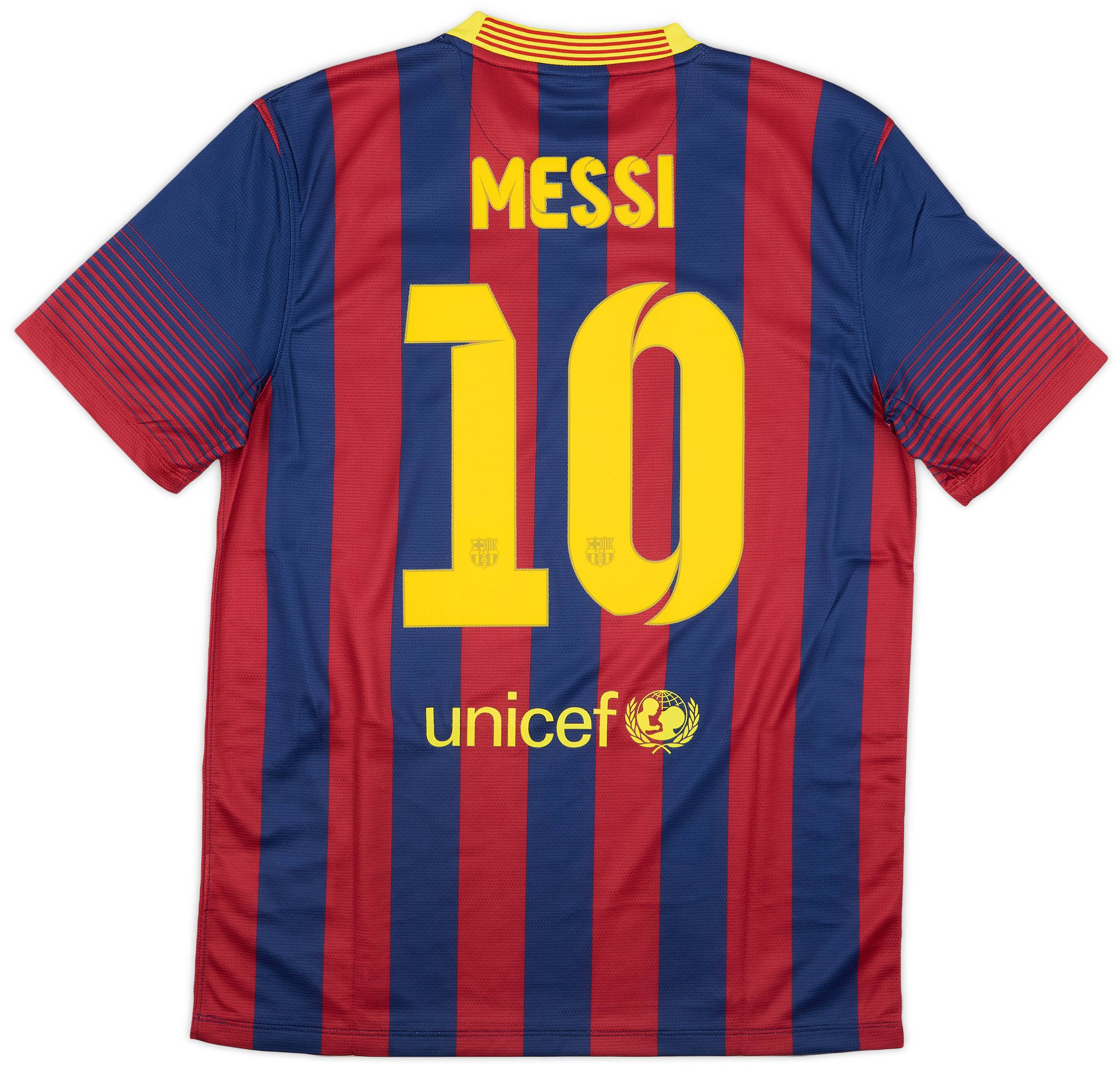 2013-14 Barcelona Home Shirt Messi #10 (M)