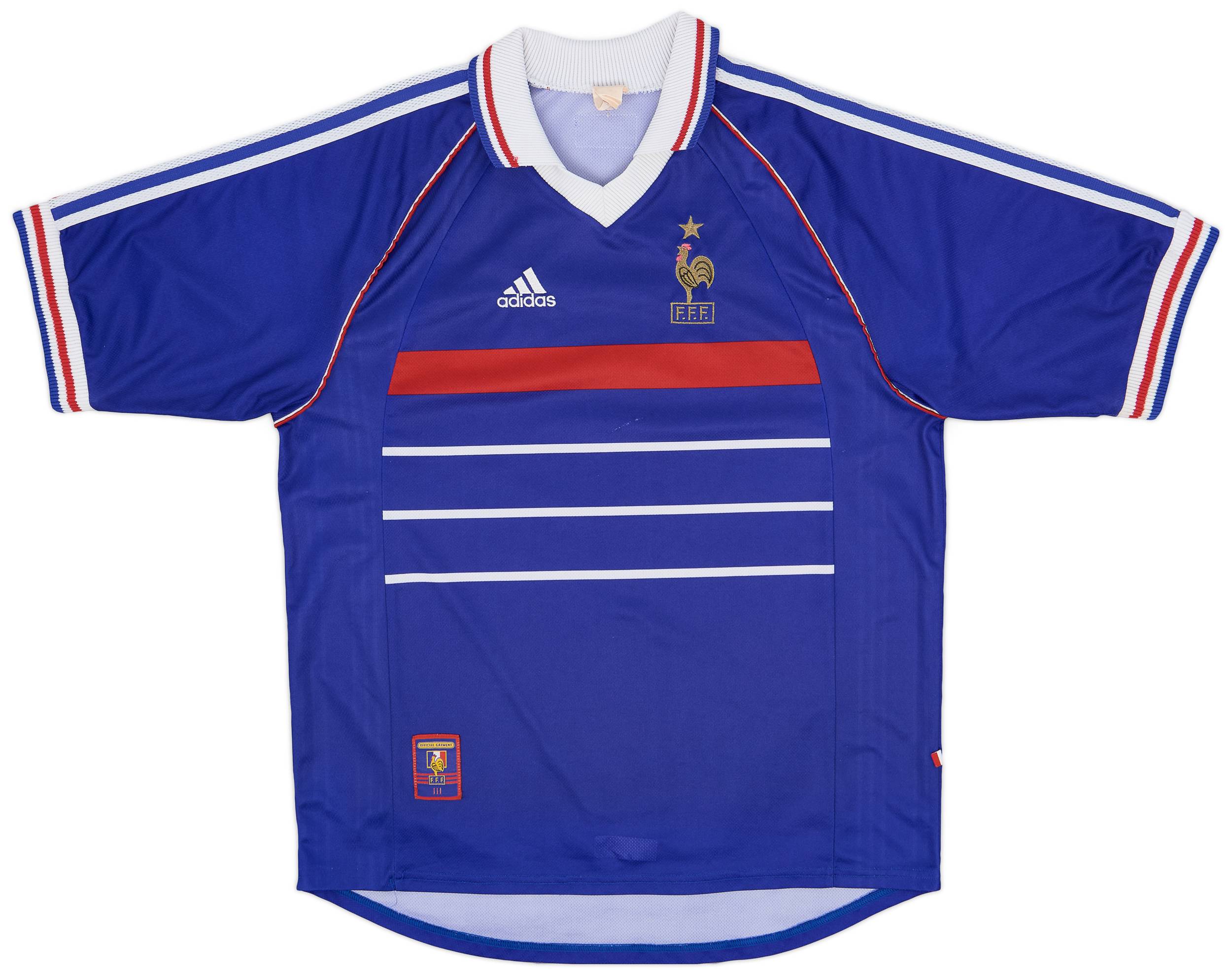 1998-00 France Home Shirt - 8/10 - (XL)