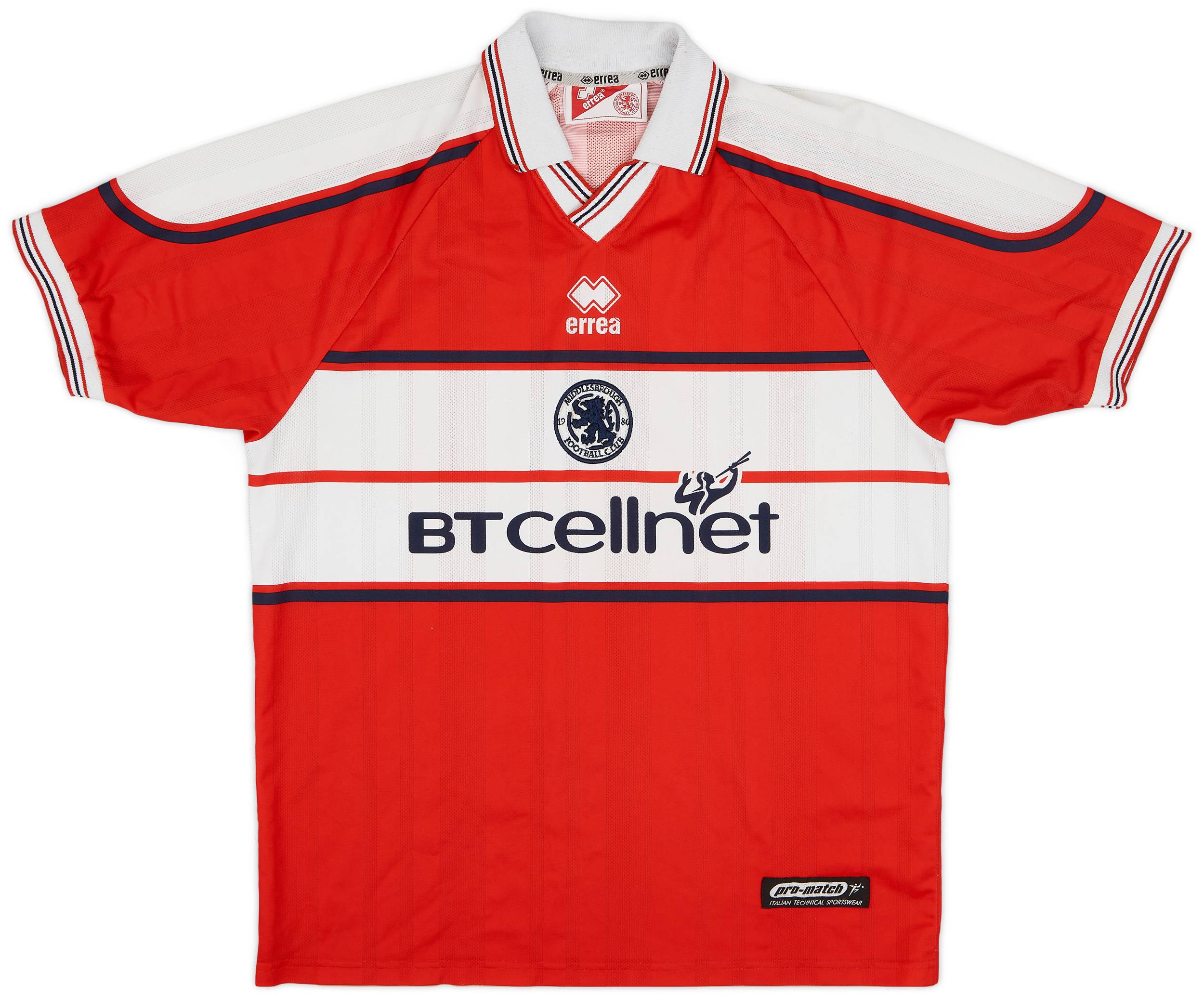 2000-01 Middlesbrough Home Shirt - 7/10 - (L)