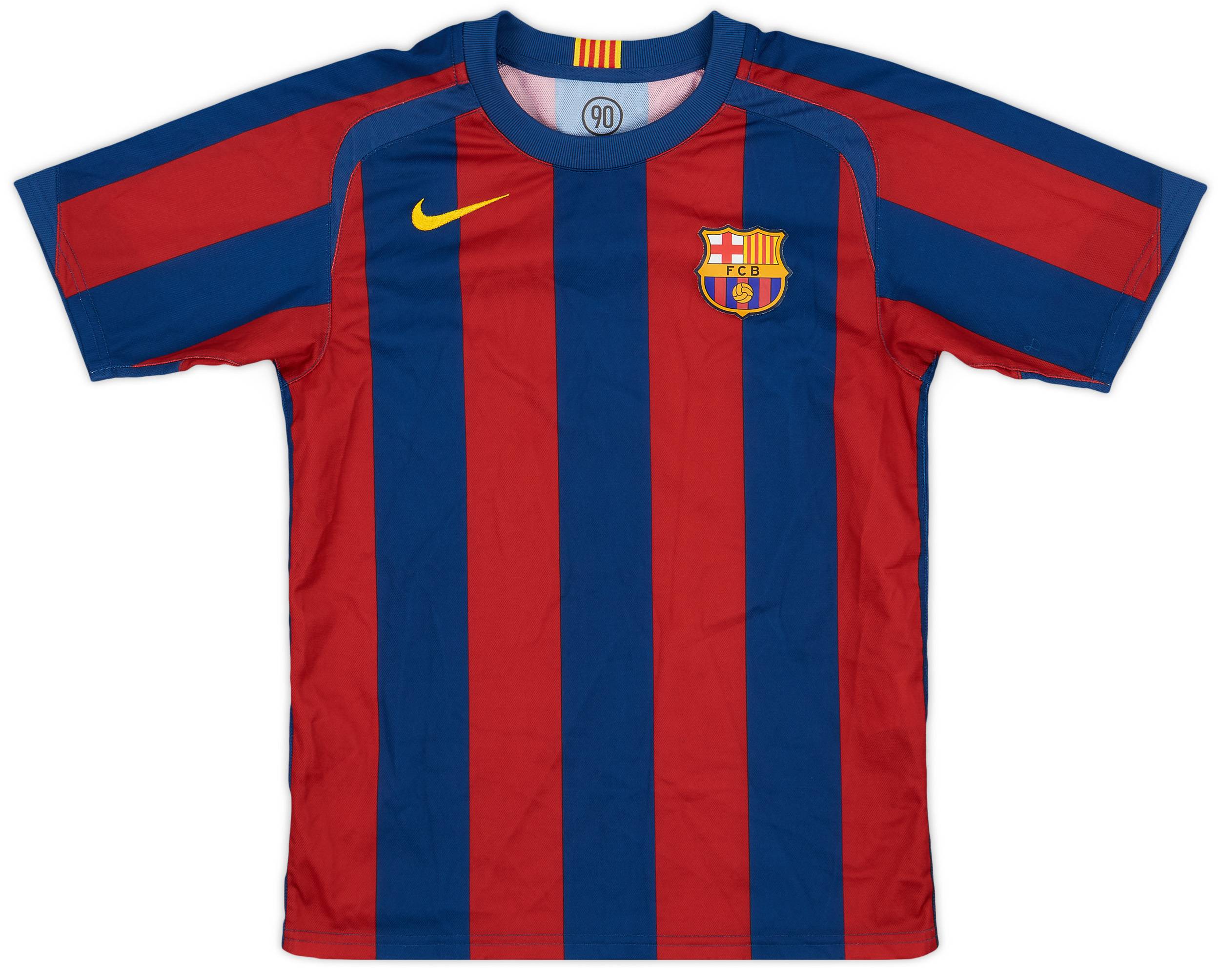 2005-06 Barcelona Basic Home Shirt - 9/10 - (M.Boys)