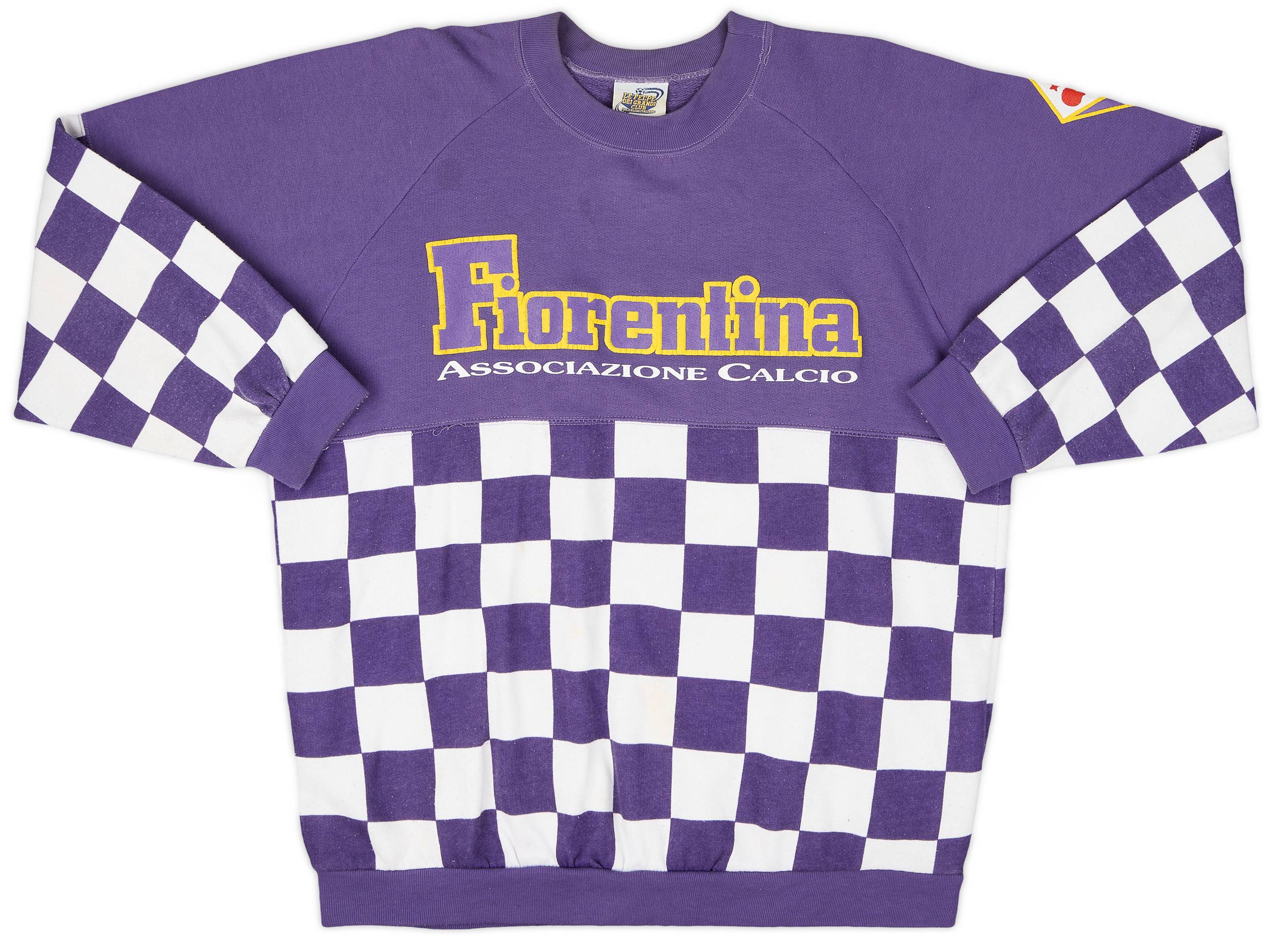 1990-91 Fiorentina Le Felpe Dei Grandi Club Sweat Top - 8/10 - (L)