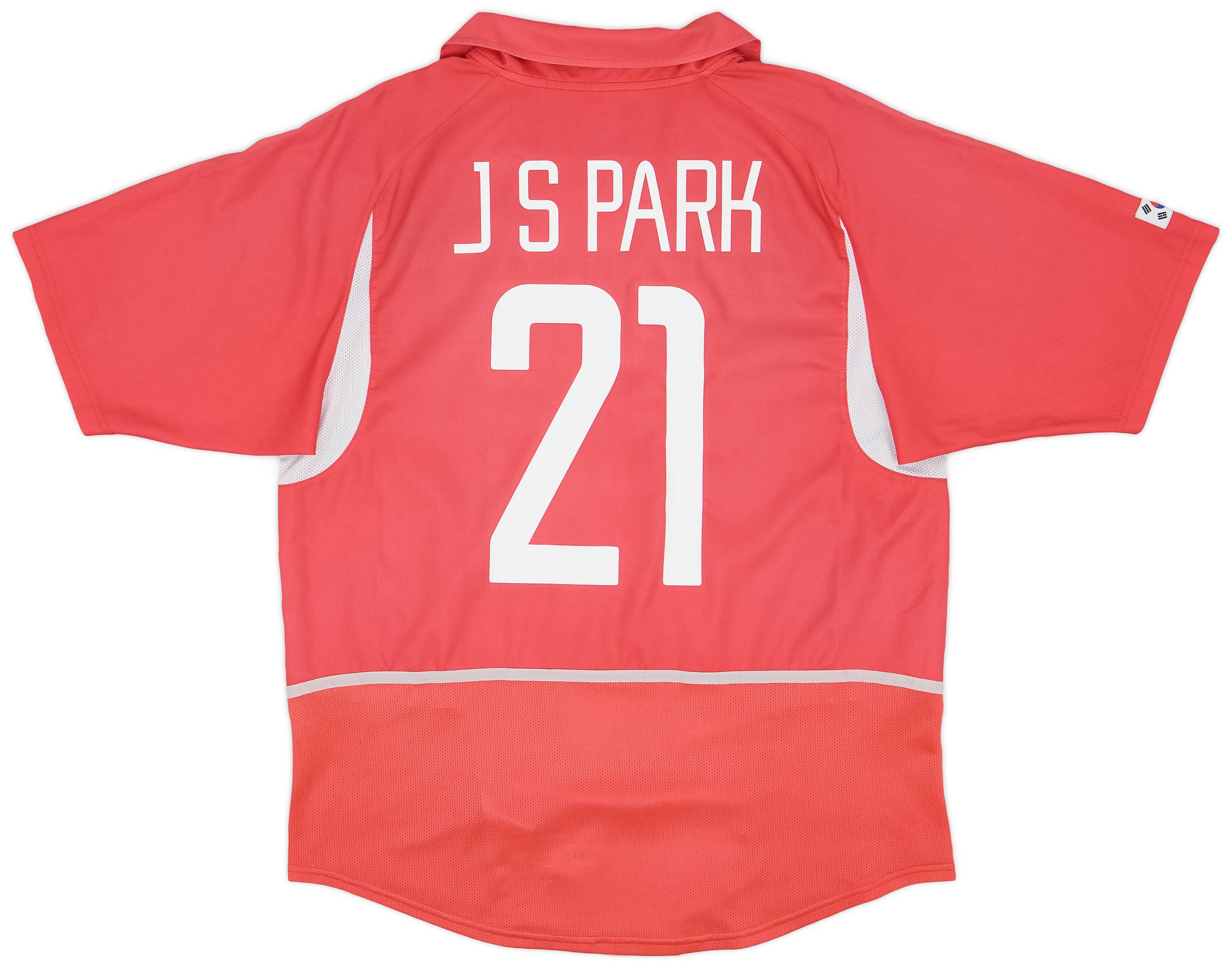 2002-03 South Korea Home Shirt J.S.Park #21 - 6/10 - (L)