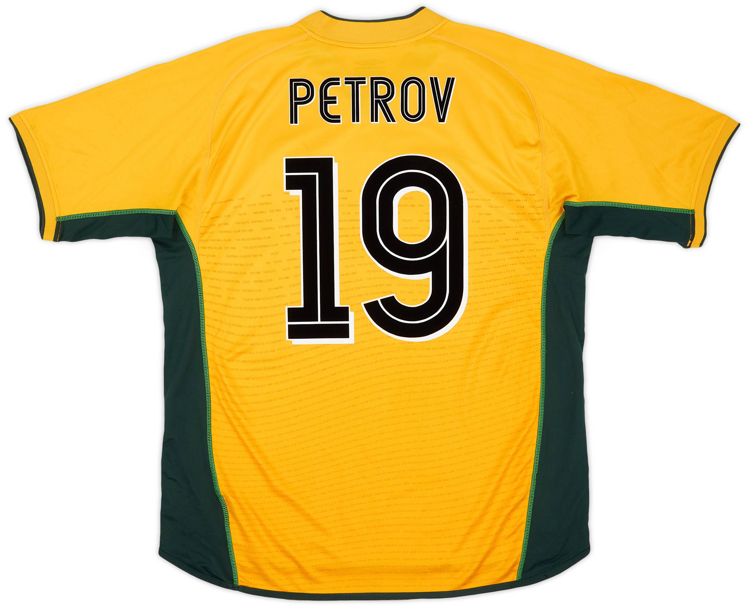 2002-03 Celtic Away Shirt Petrov #19 - 7/10 - (XL)