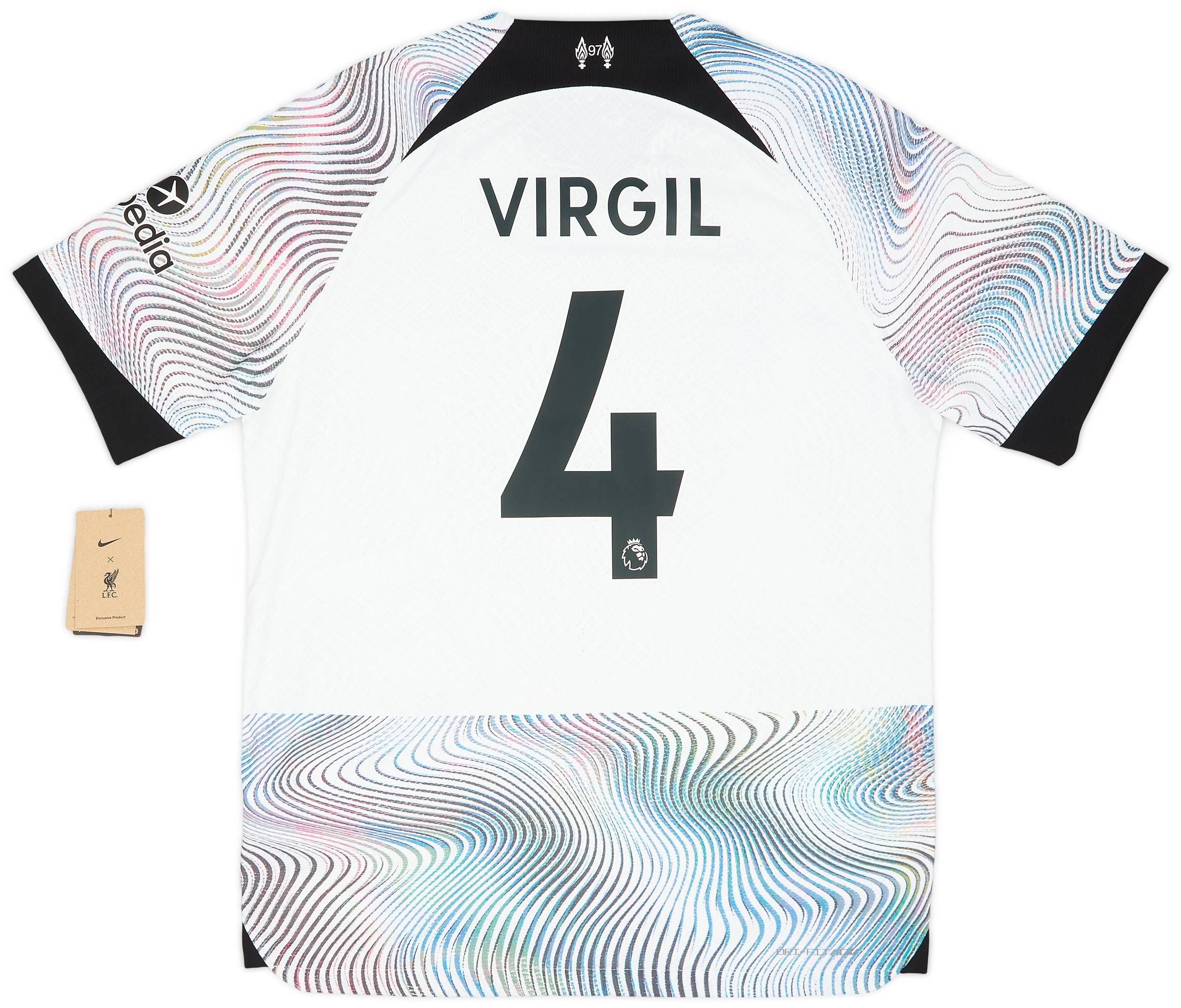 2022-23 Liverpool Authentic Away Shirt Virgil #4