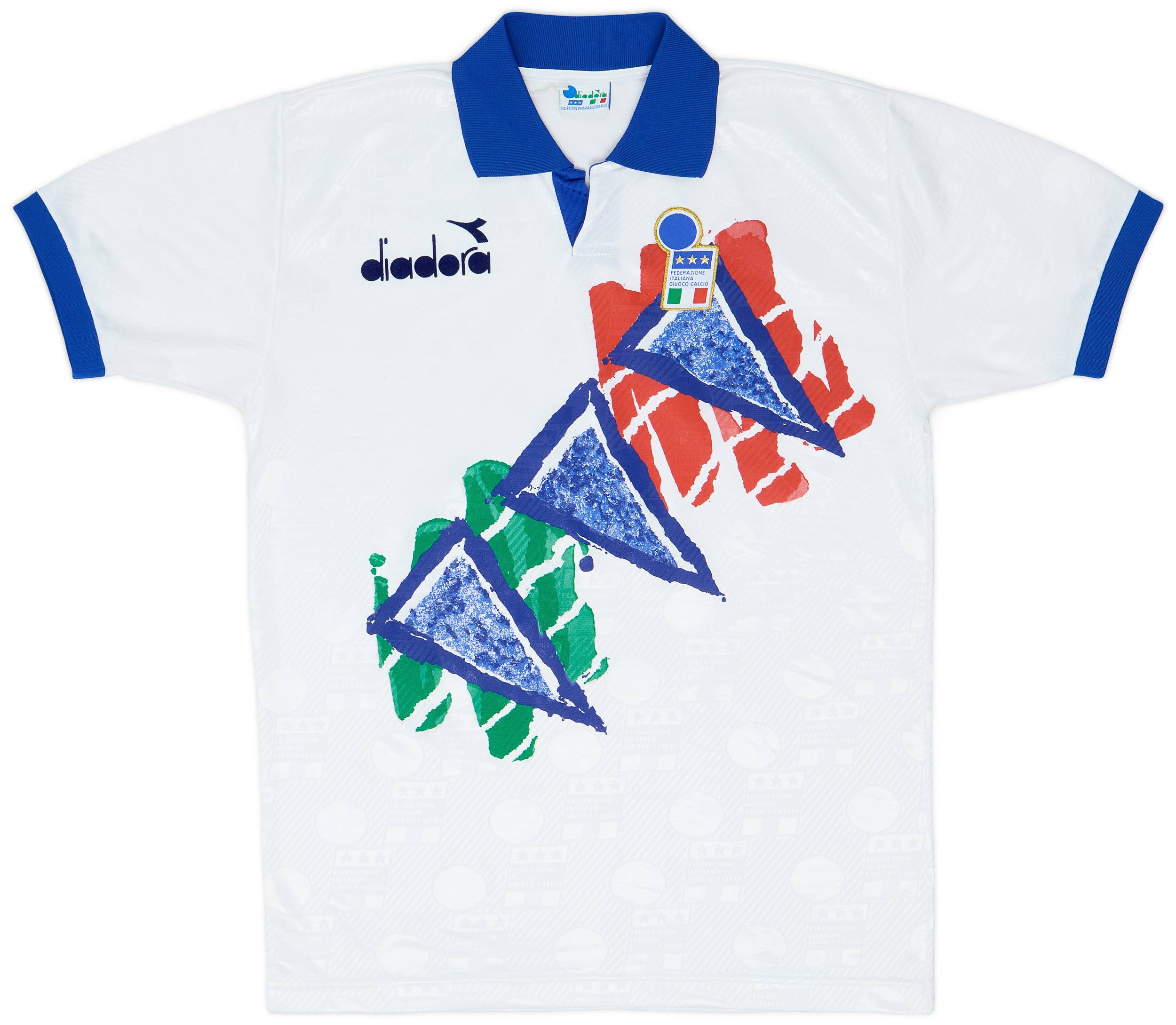 1994-95 Italy Diadora Training Shirt - 8/10 - (L)