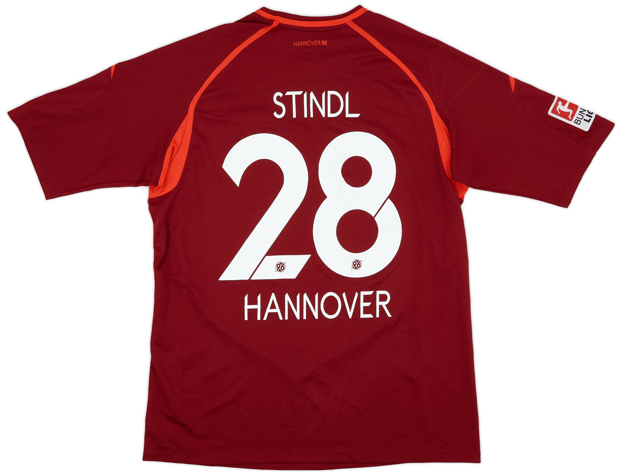 2013-14 Hannover 96 Home Shirt Stindl #28 - 7/10 - (XL)
