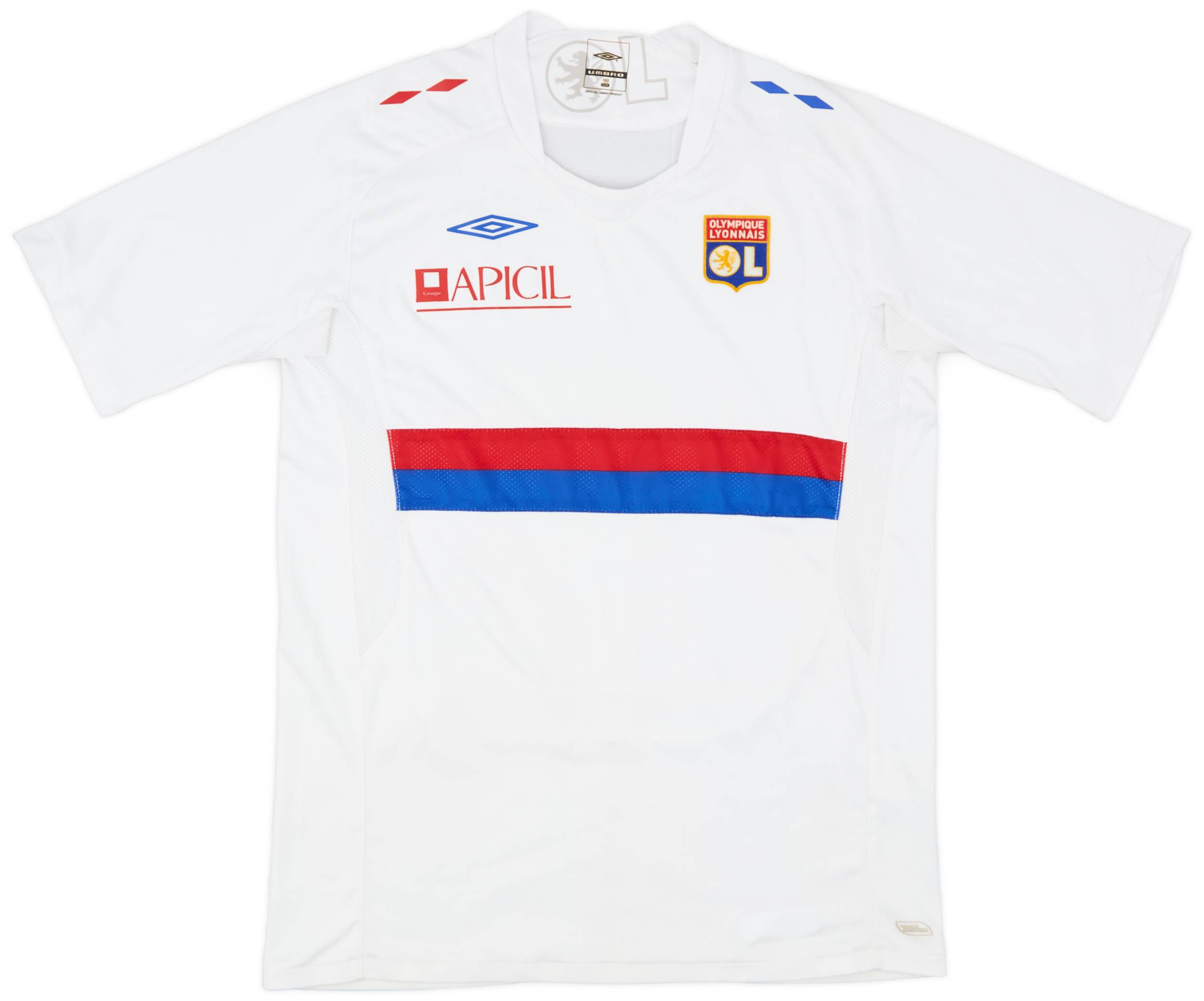 2009-10 Lyon Home Shirt - 8/10 - (XL.Boys)