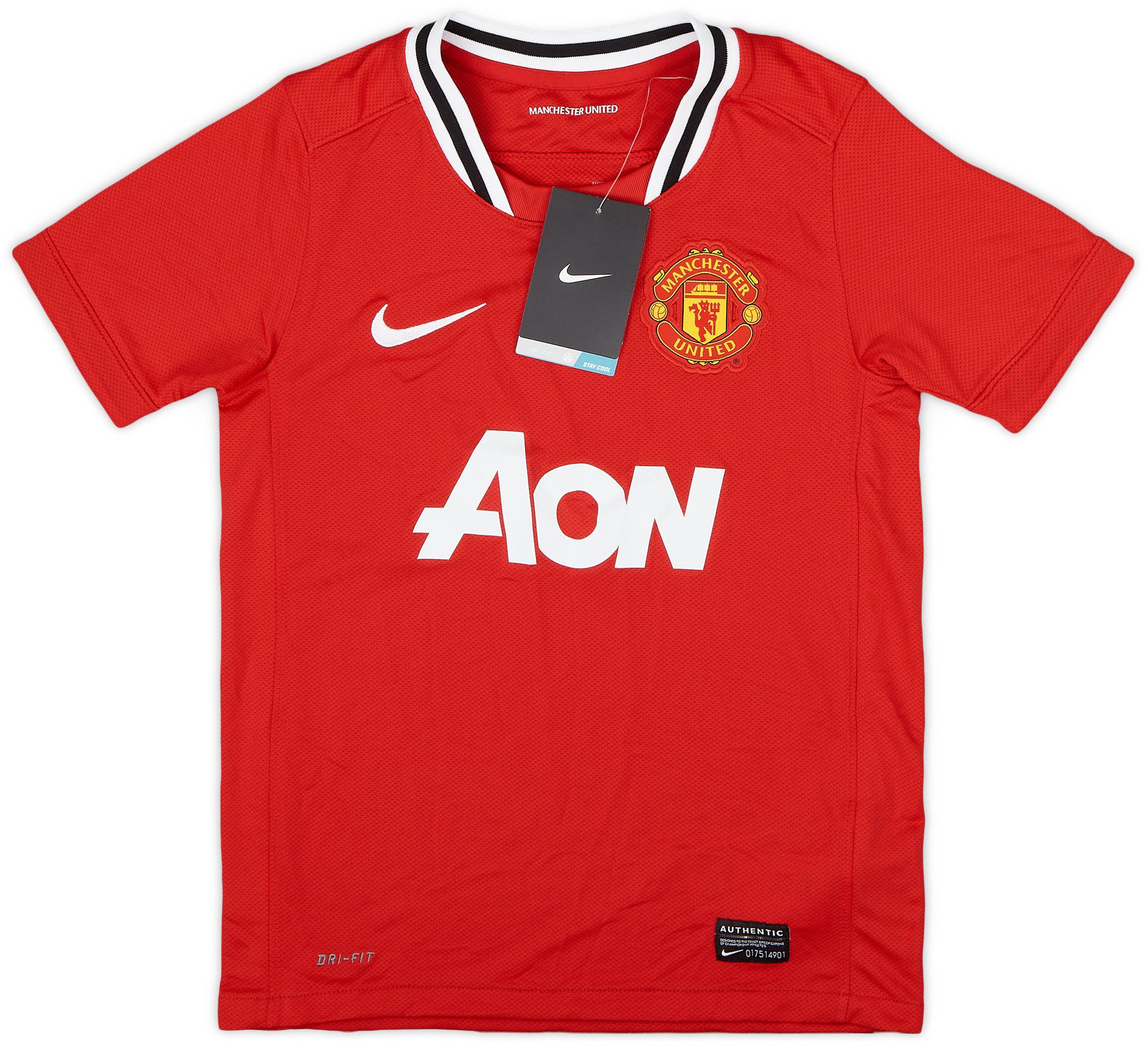 2011-12 Manchester United Home Shirt (S.Boys)