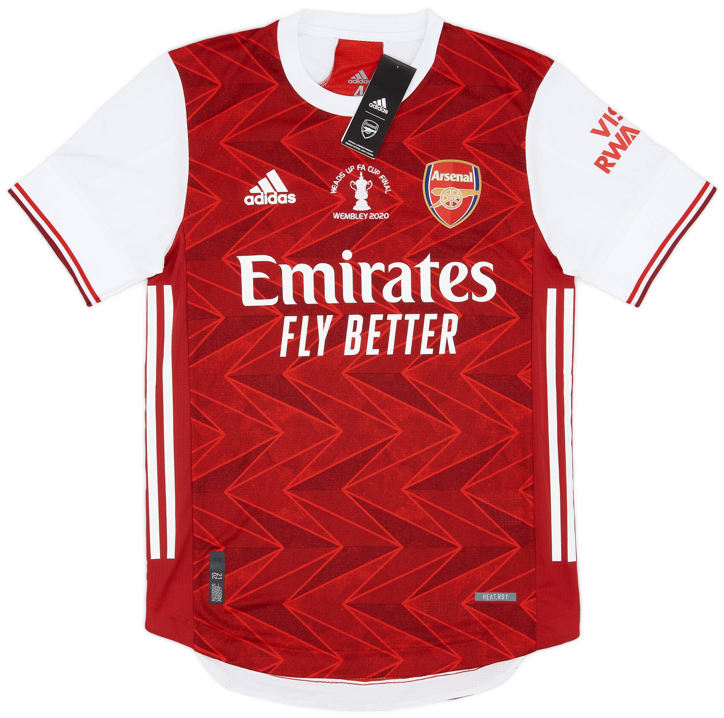 2020 Arsenal Player Issue FA Cup Final Home Shirt (S)