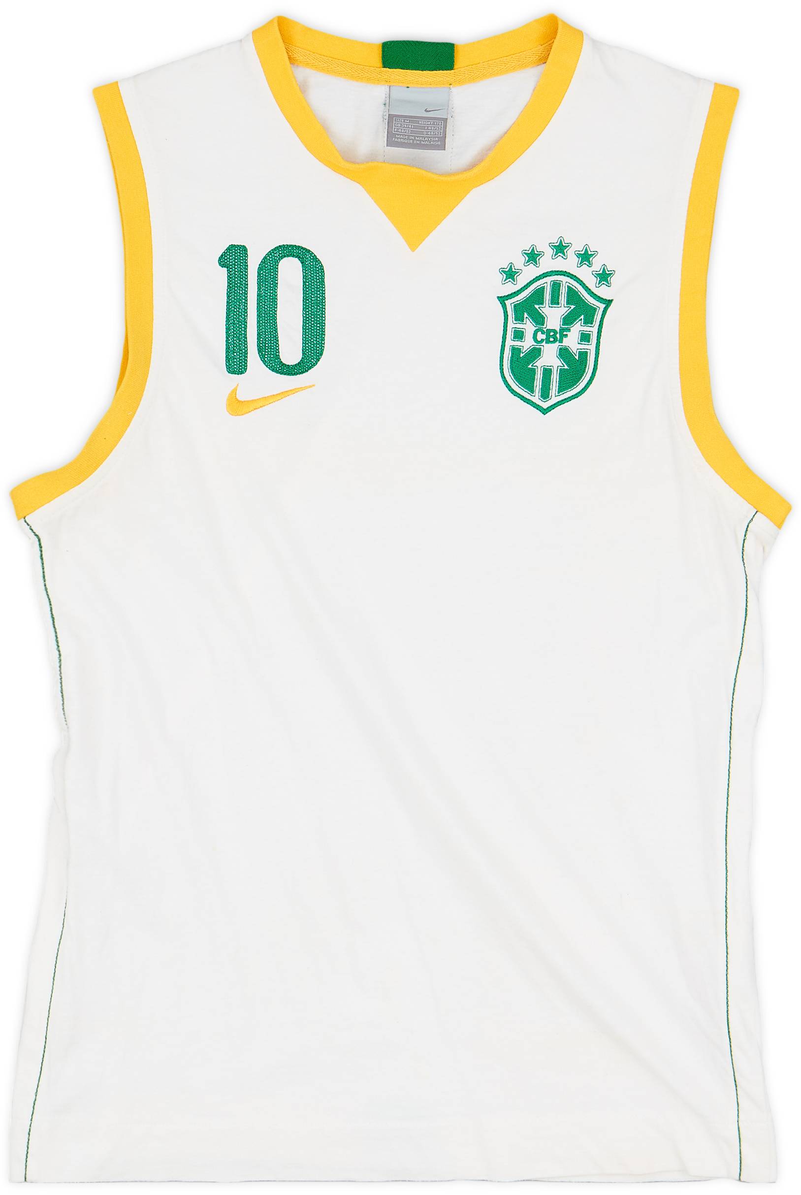 2006 Brazil Nike Training Vest #10 - 9/10 - (M)