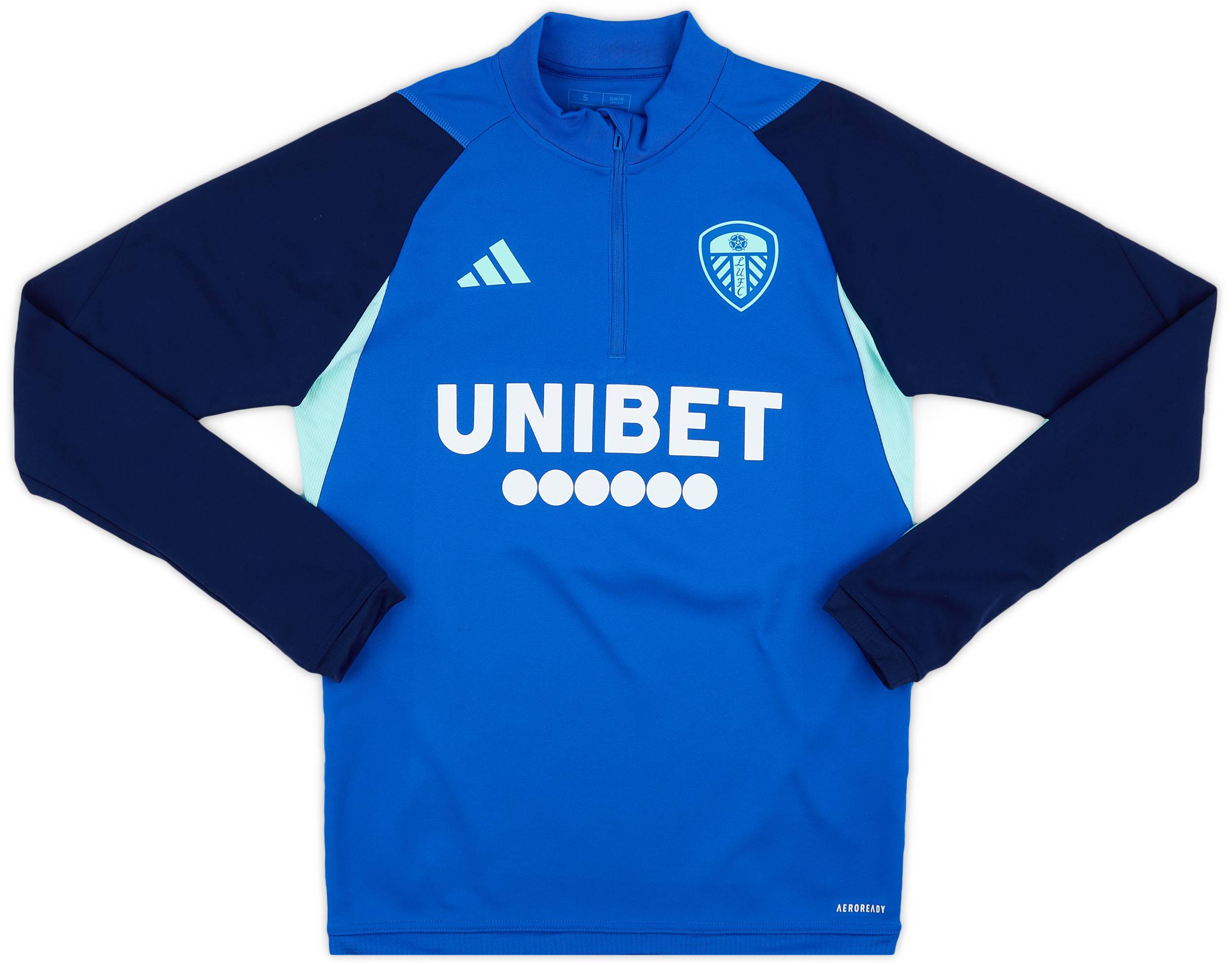 2023-24 Leeds United Player Issue 1/4 Zip Training Top - As New - (S)