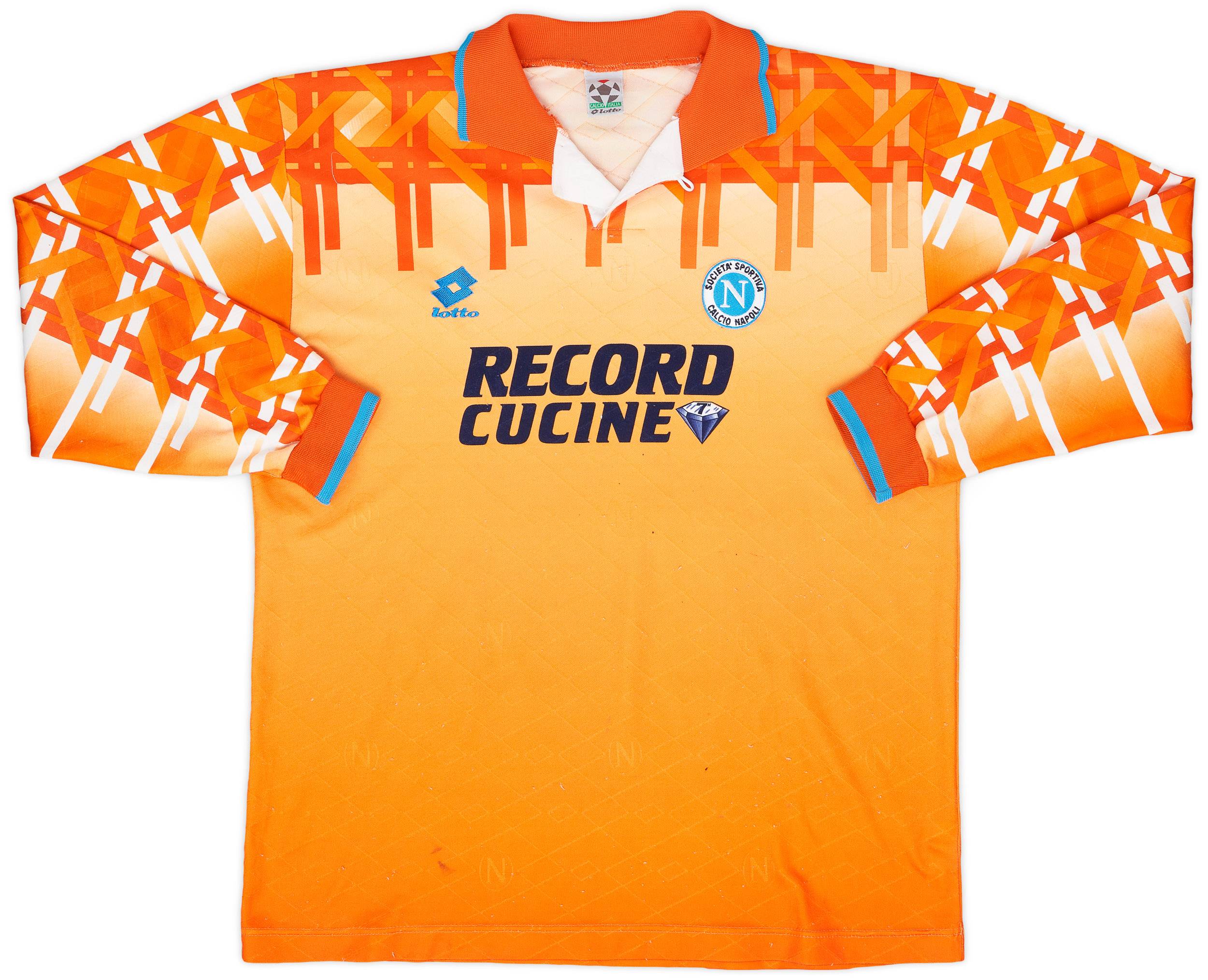 1994-95 Napoli Match Issue Third L/S Shirt #10