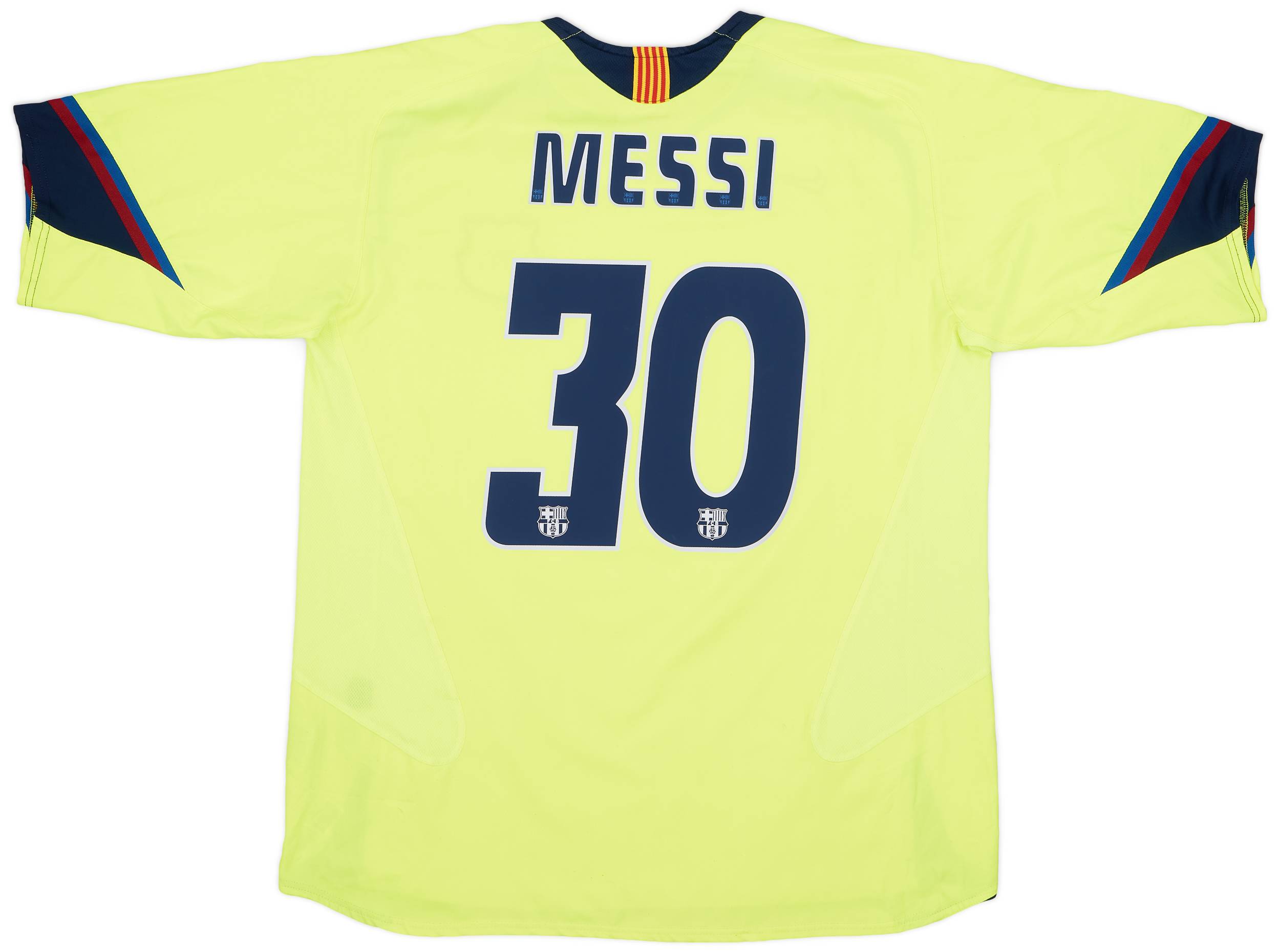 2005-06 Barcelona Away Shirt Messi #30 - 8/10 - (XL)