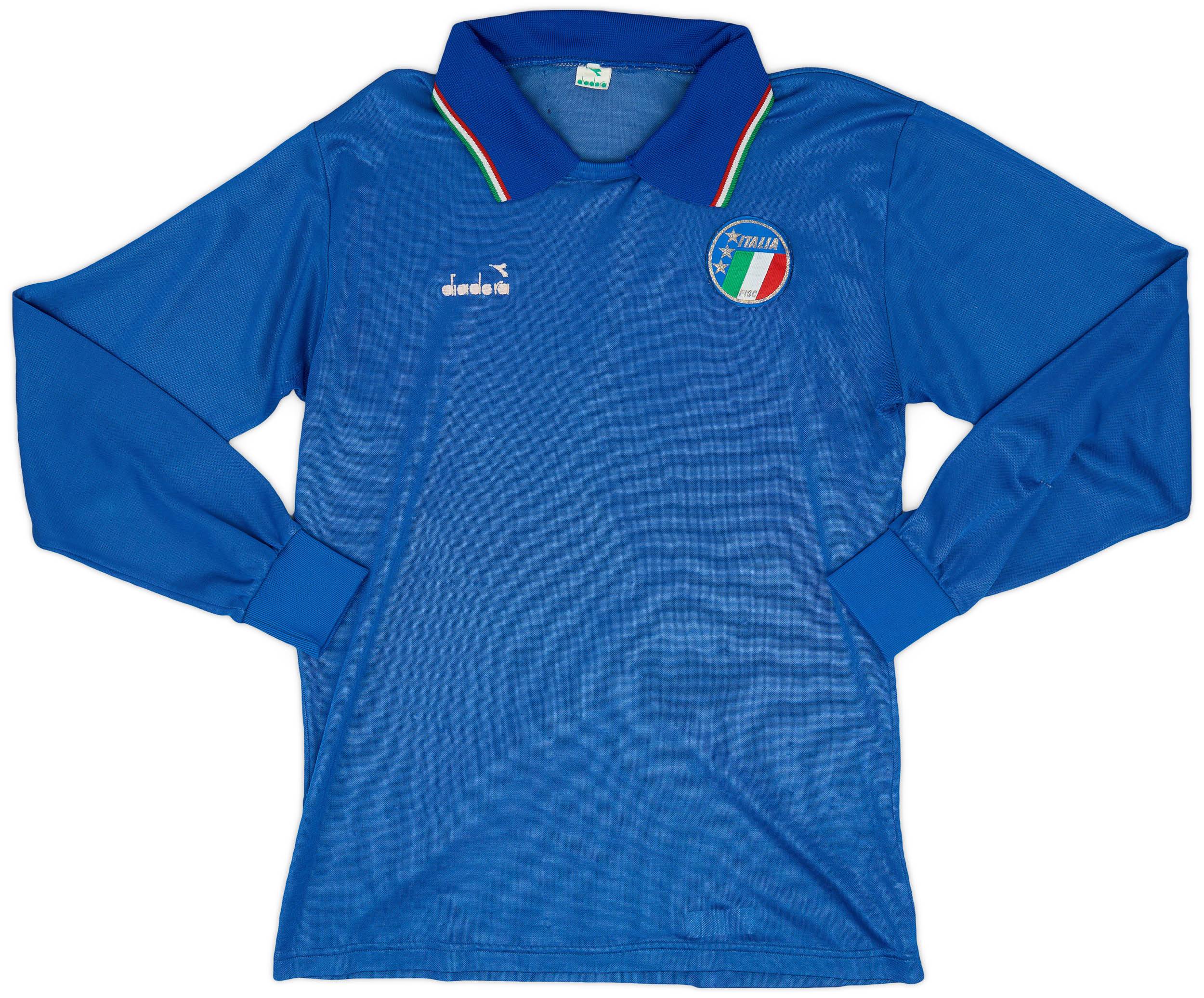 1986-88 Italy Home L/S Shirt - 4/10 - (M)