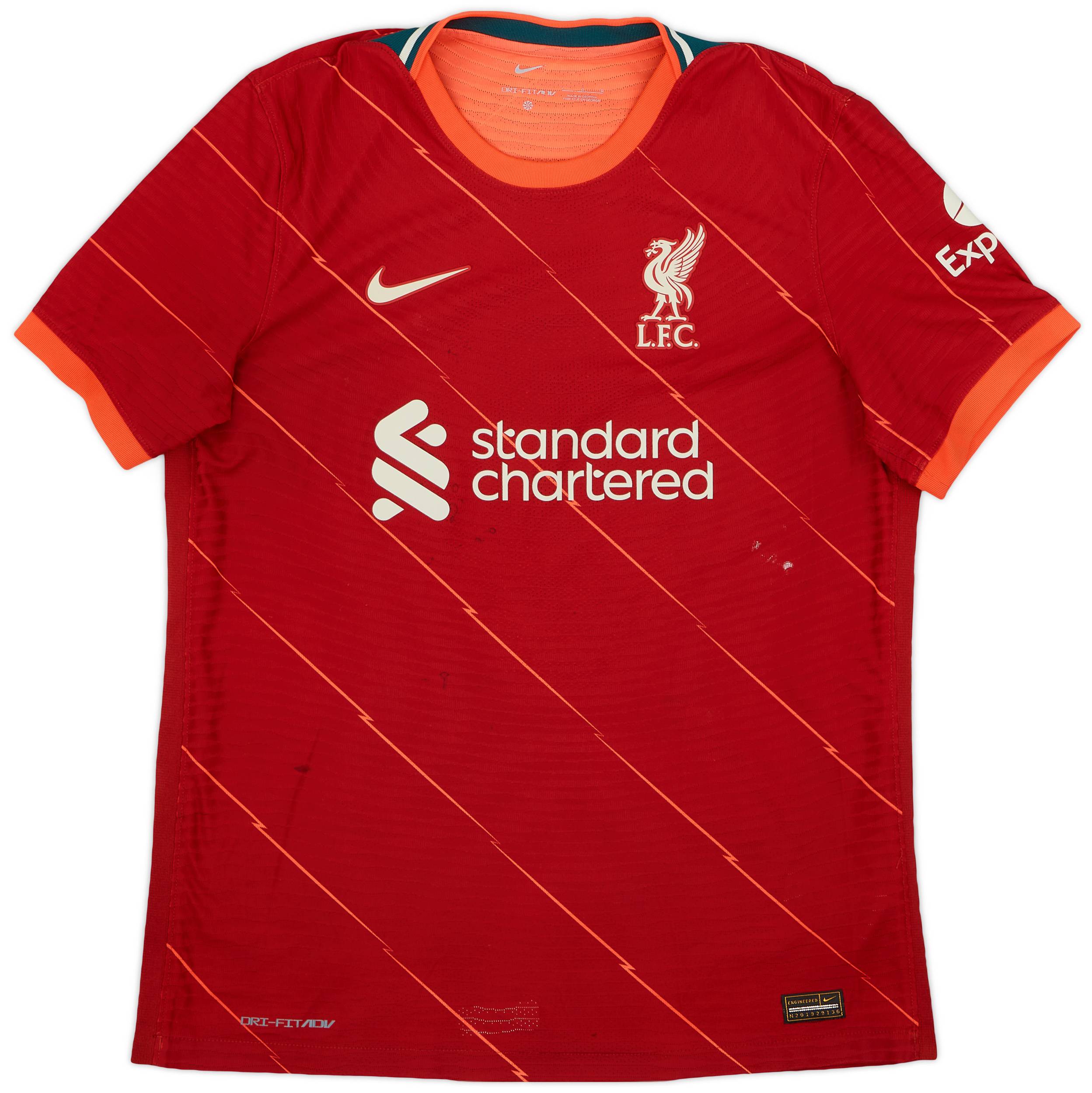 2021-22 Liverpool Authentic Home Shirt - 6/10 - (L)