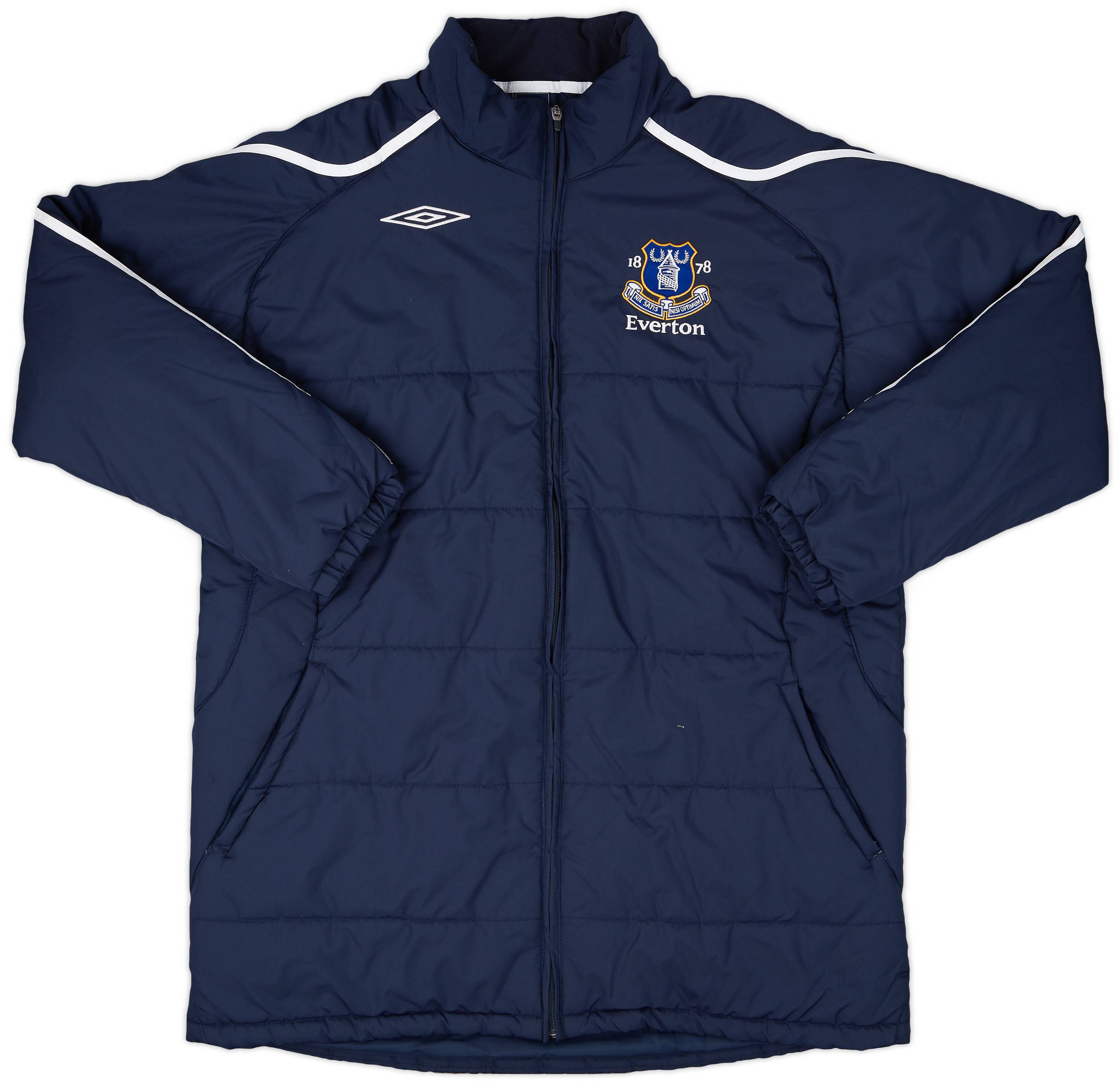 2008-09 Everton Umbro Padded Bench Coat - 9/10 - (XL)