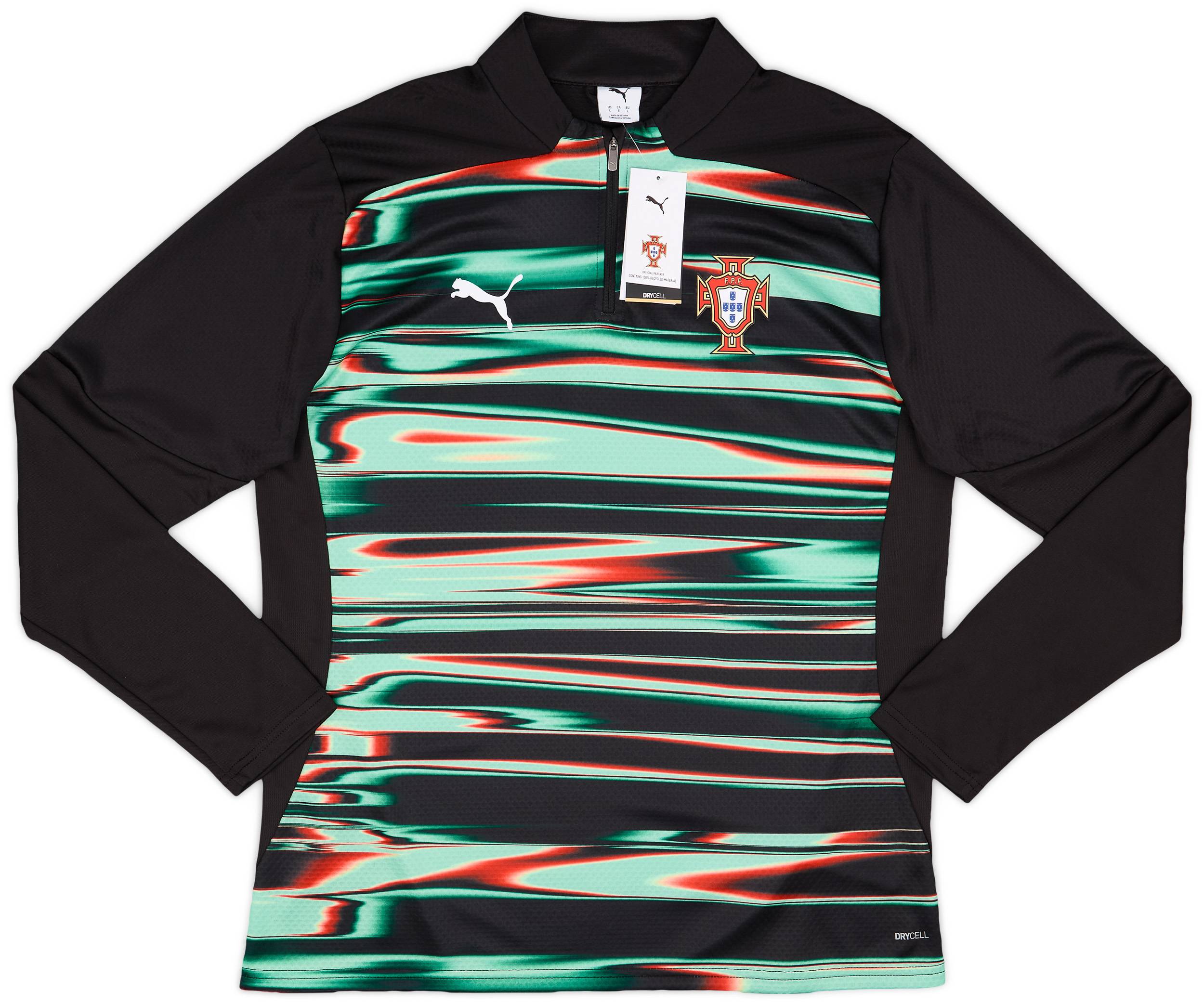 2025新作（未使用）PUMA 鷲プリントポロシャツ XL-XXL 2025-26 Portugal Puma 1/4 Zip Pre-Match Top