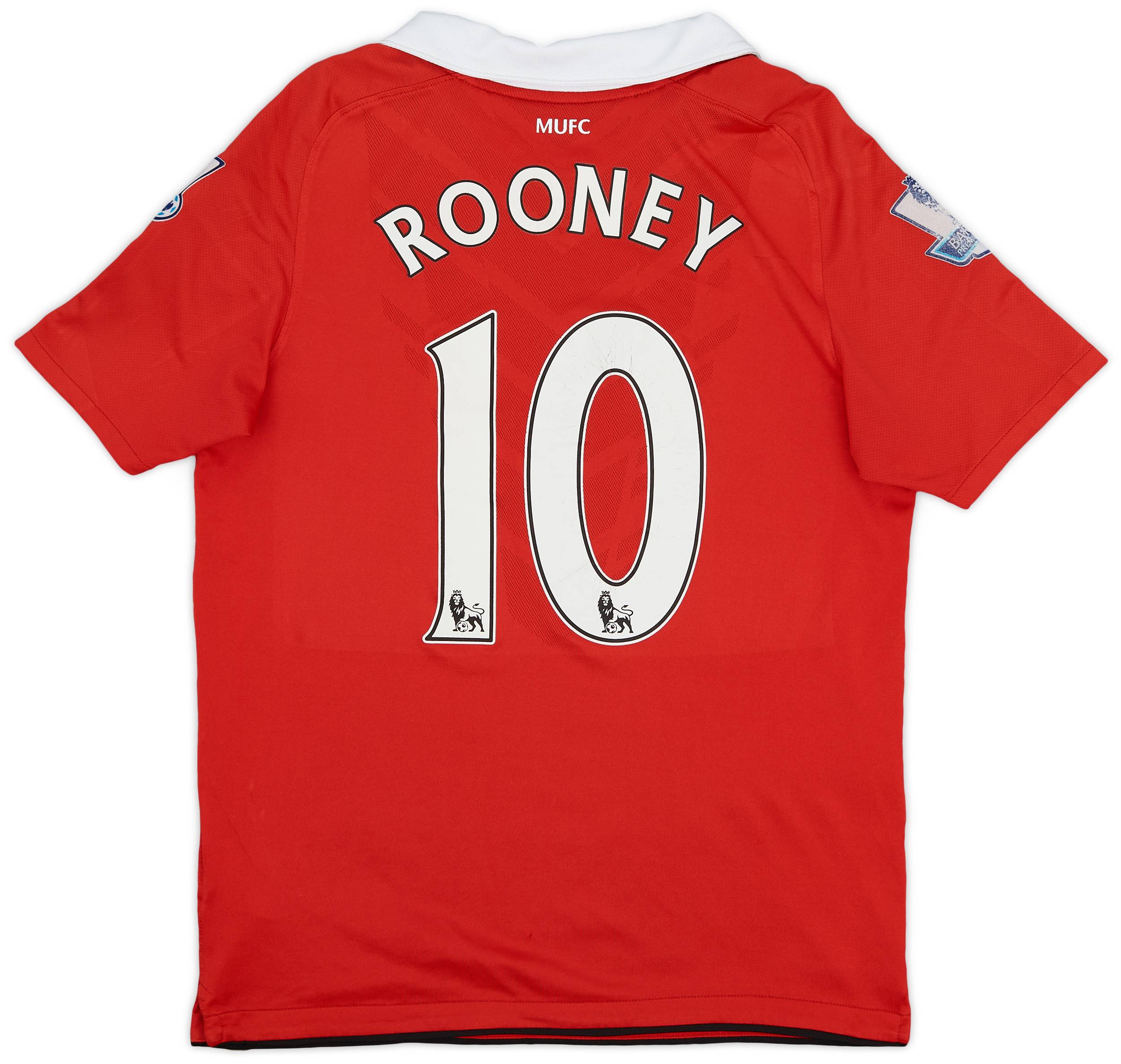 2010-11 Manchester United Home Shirt Rooney #10 - 5/10 - (XL.Boys)