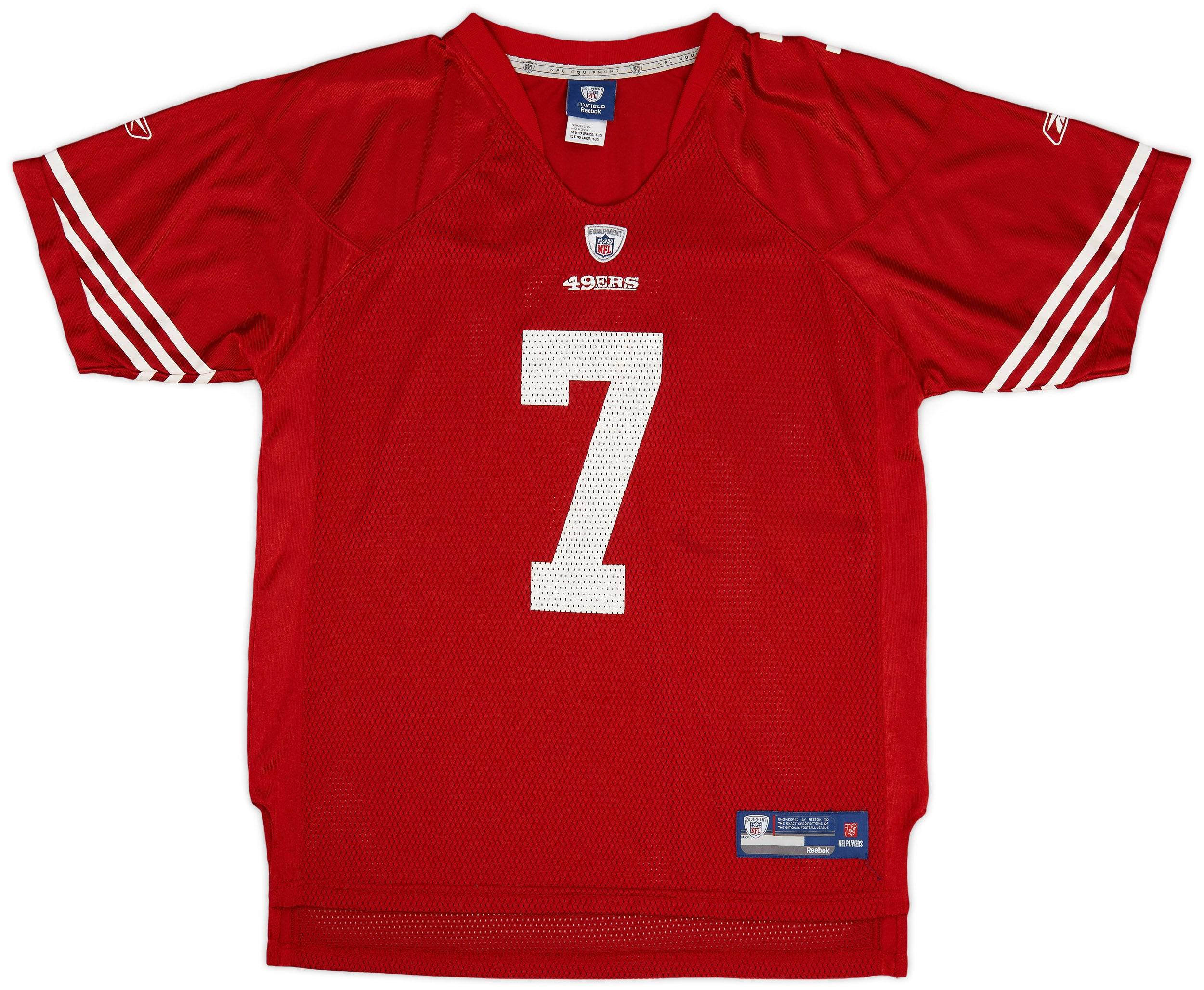 2011 San Francisco 49ers Kaepernick 7 Reebok On Field Jersey Home Y