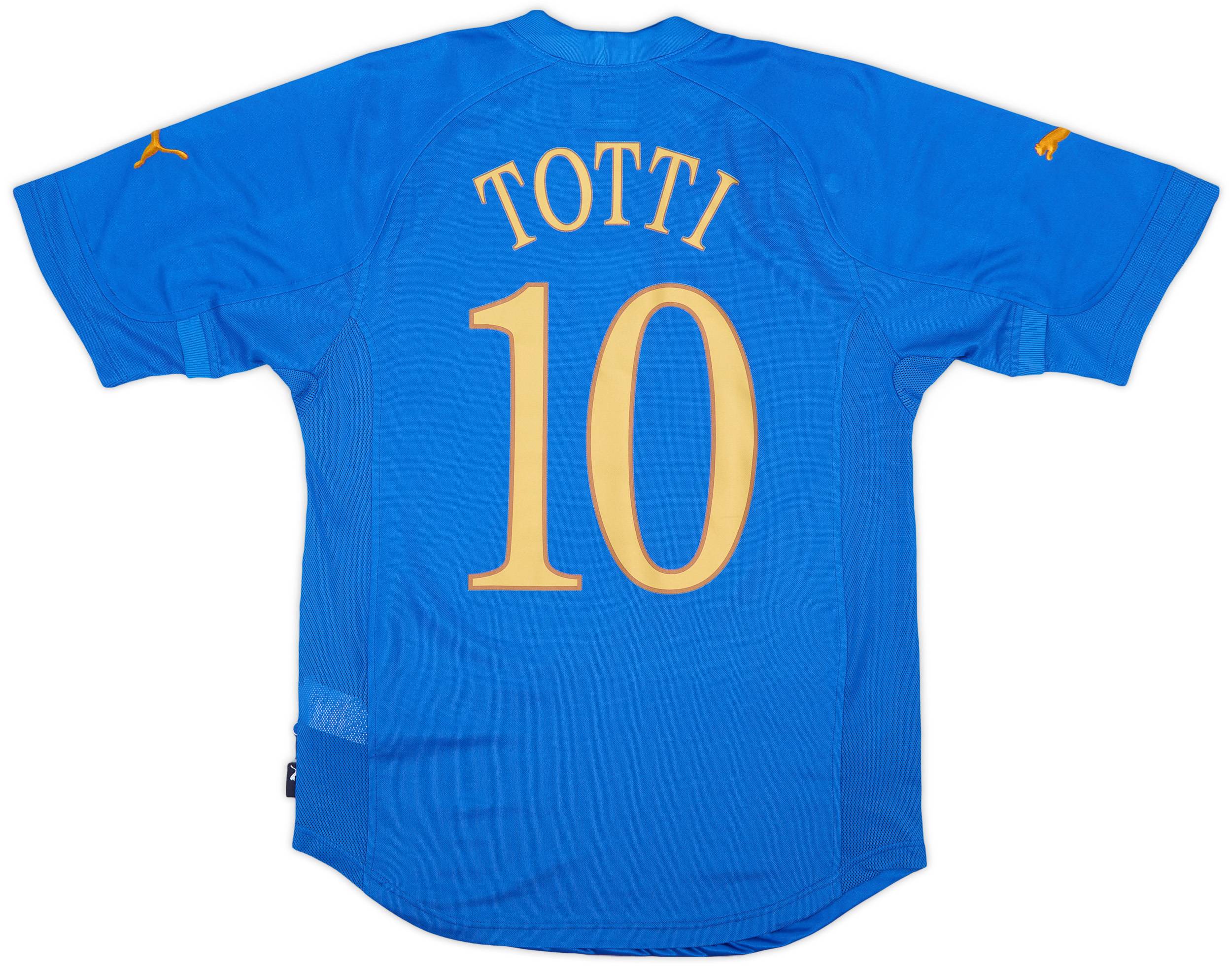 2004-06 Italy Home Shirt Totti #10 (S)