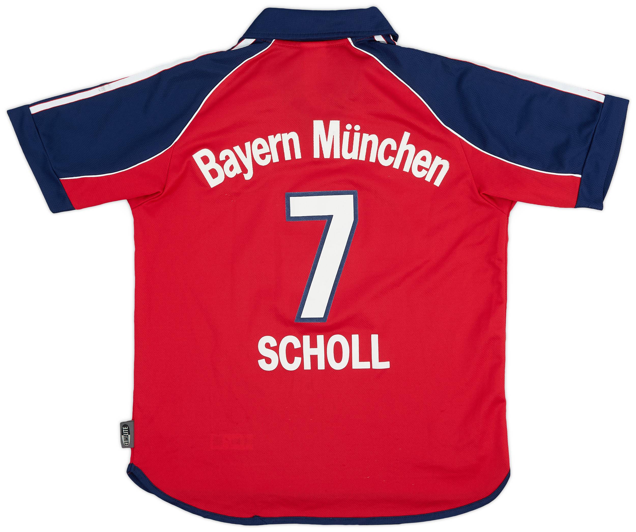 1999-01 Bayern Munich Home Shirt Scholl #7 - 6/10 - (L.Boys)