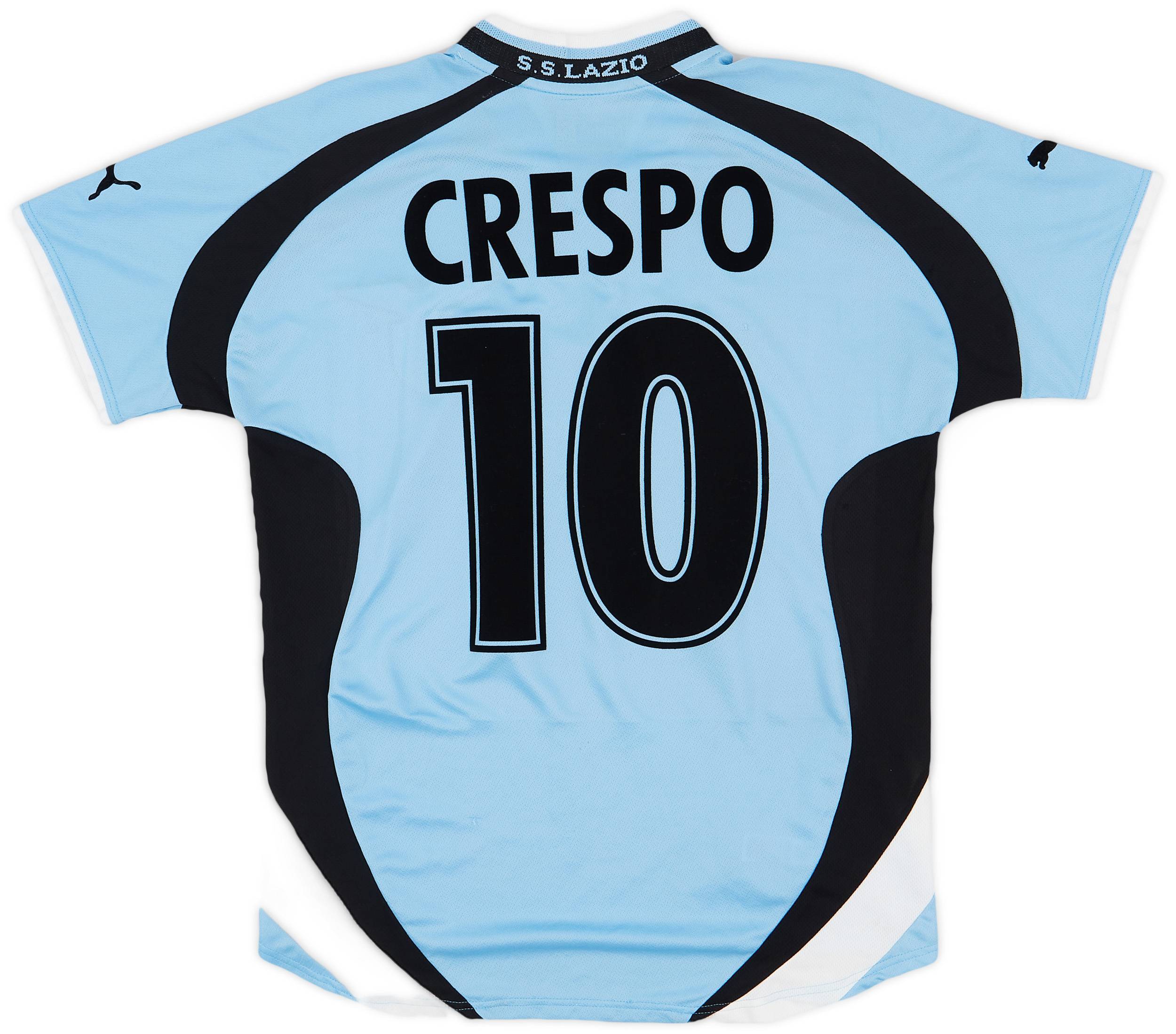 2000-01 Lazio Home Shirt Crespo #10 - 6/10 - (S)