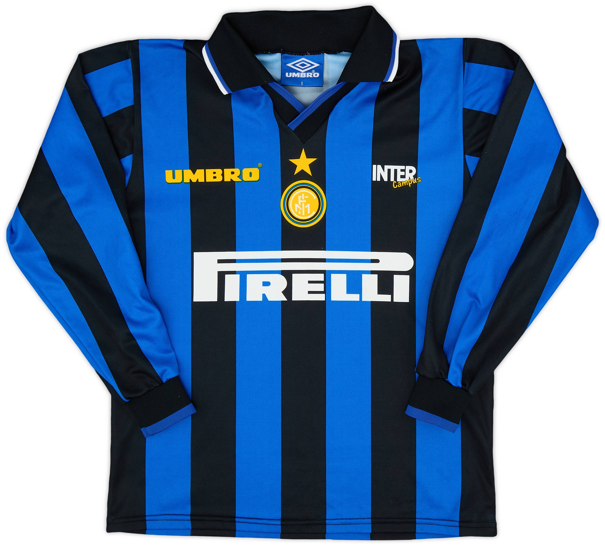 1997-98 Inter Milan 'Inter Campus' Home L/S Shirt - 9/10 - (S)