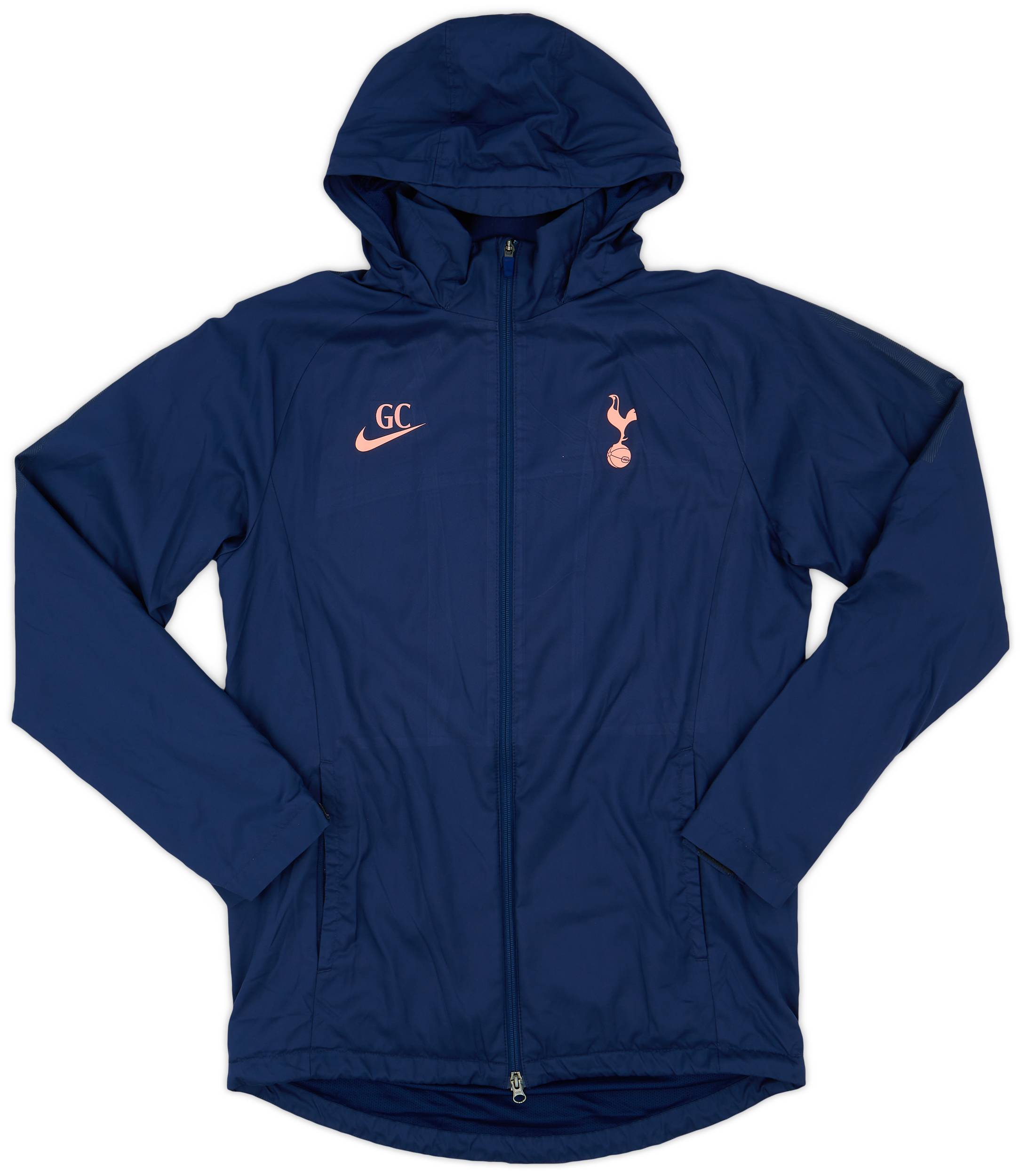 2020 21 Tottenham Nike Staff Issue Hooded Rain Jacket GC 8 10 M