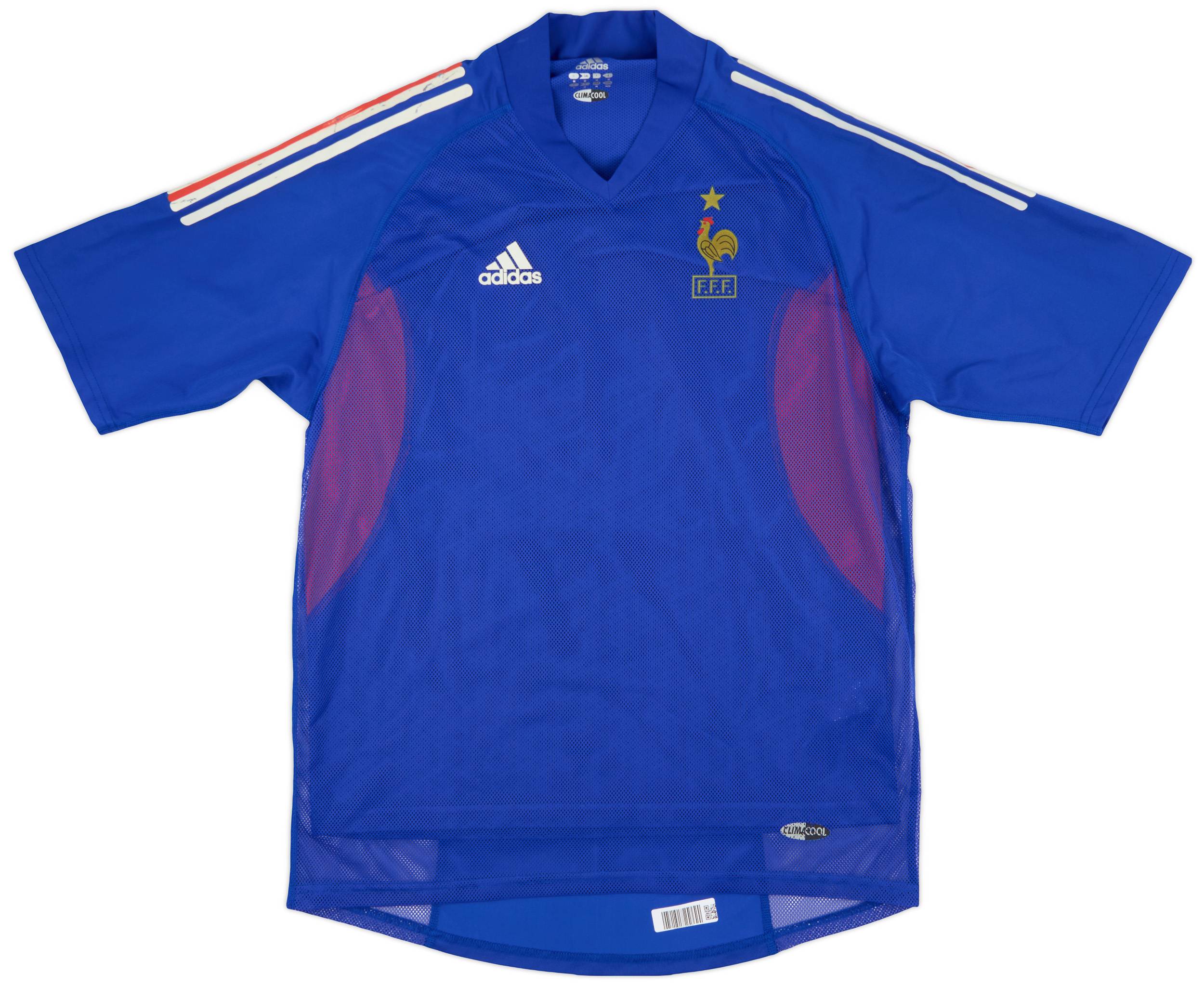 adidas フランス代表2002ワールドカップZIDANE10番 ユニフォーム 2002-04 France Player Issue Home Shirt Pires #7 - 7/10 - (M)