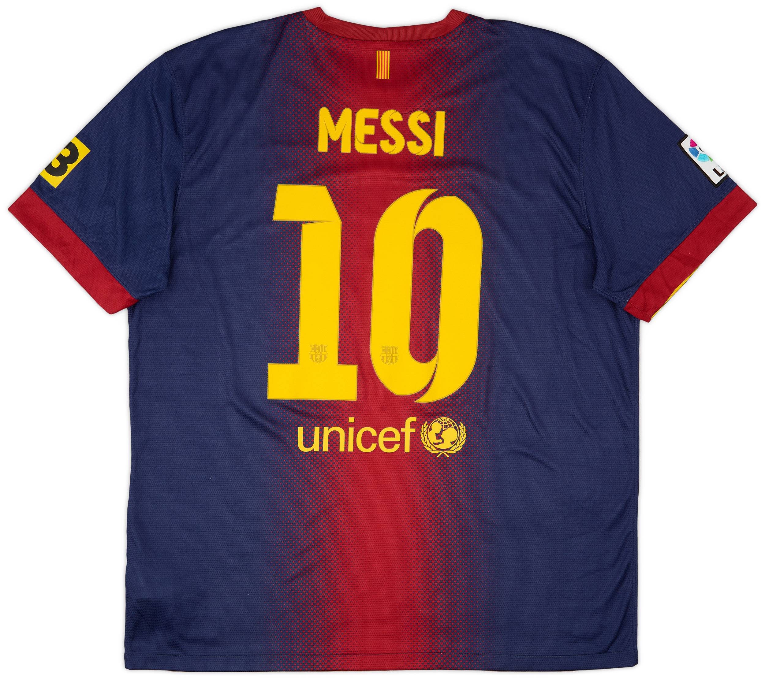 2012-13 Barcelona Home Shirt Messi #10 - 8/10 - (XL)