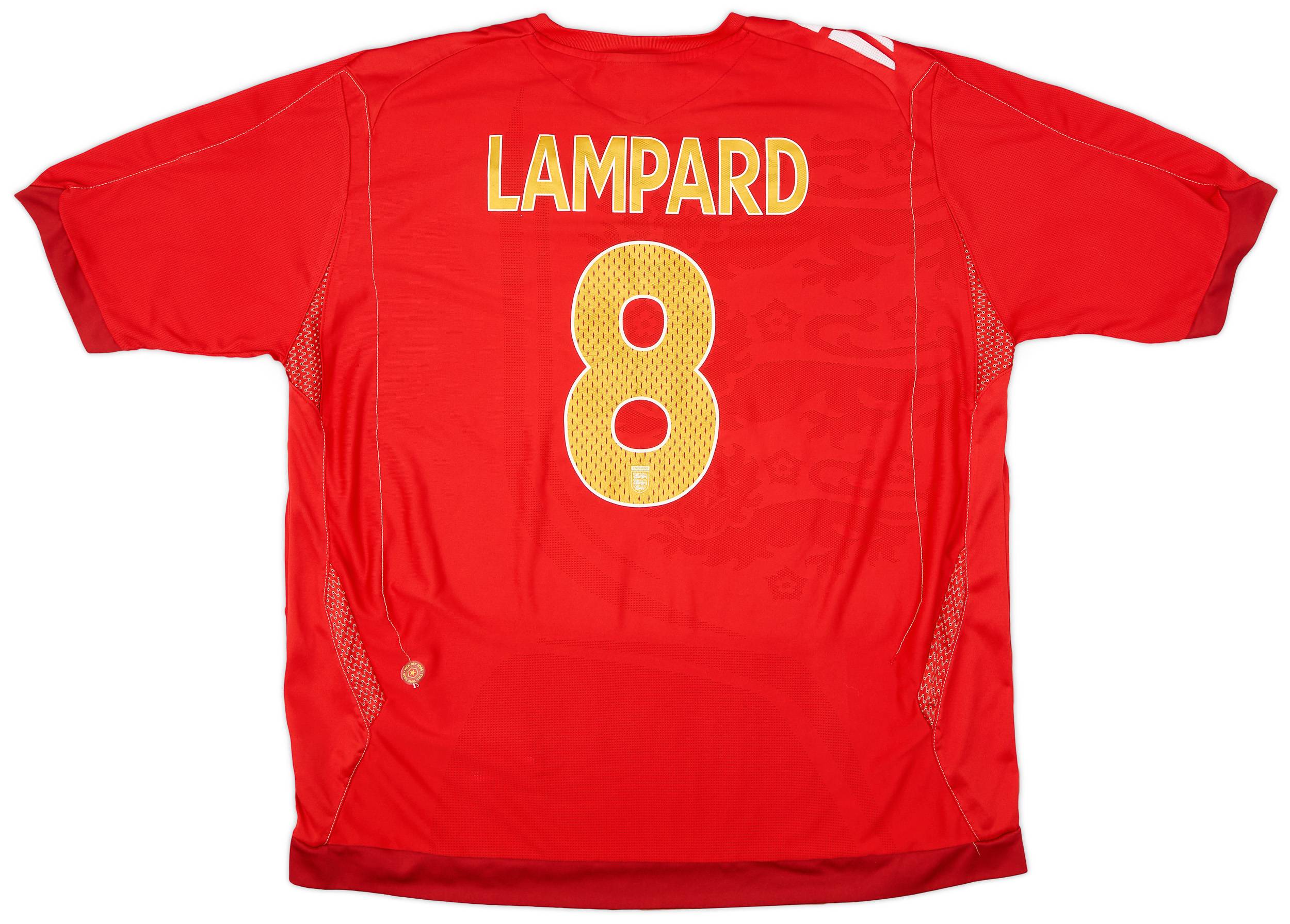 2006-08 England Away Shirt Lampard #8 - 6/10 - (XXL)