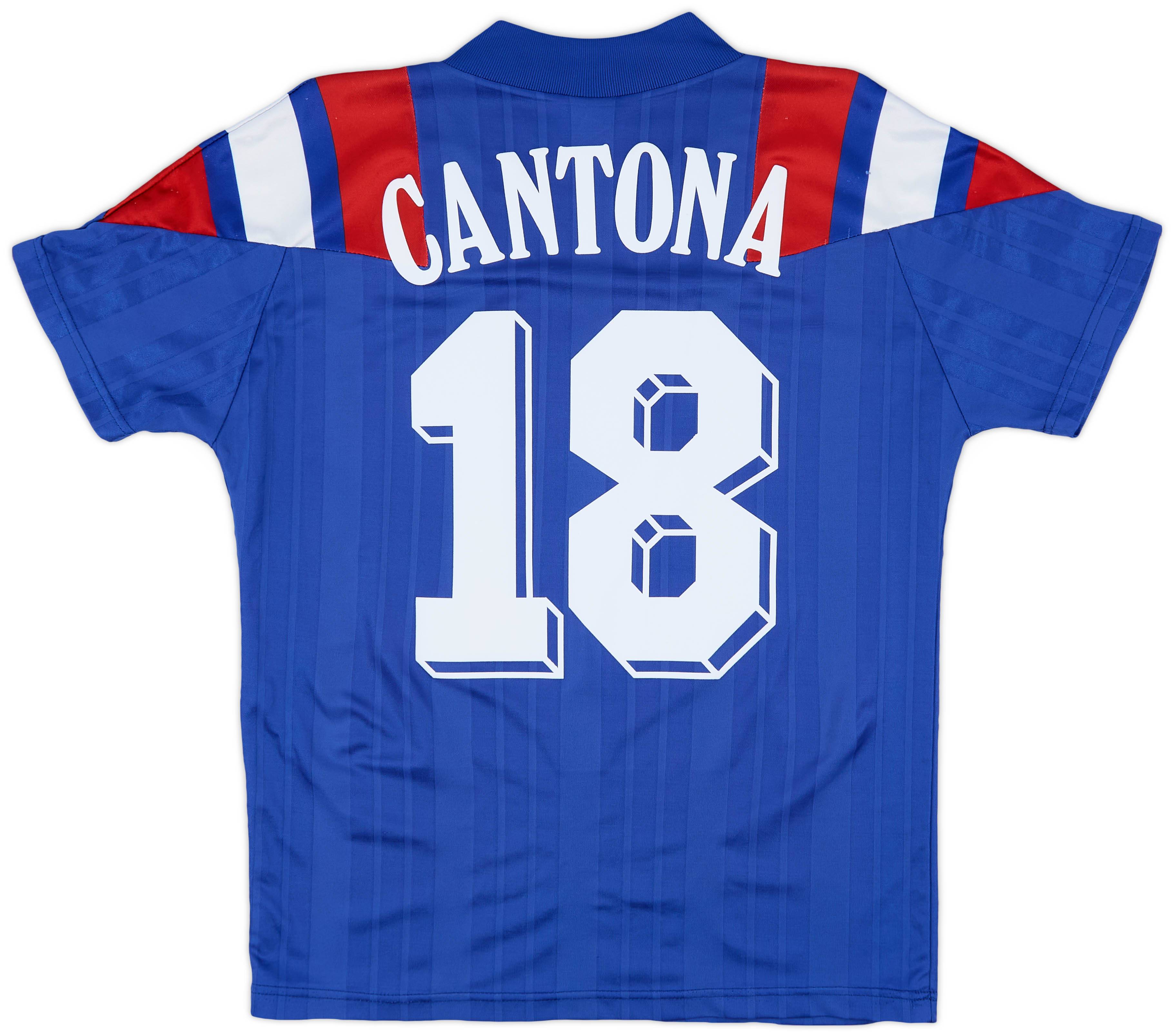 1992-94 France Home Shirt Cantona #18 - 8/10 - (S)