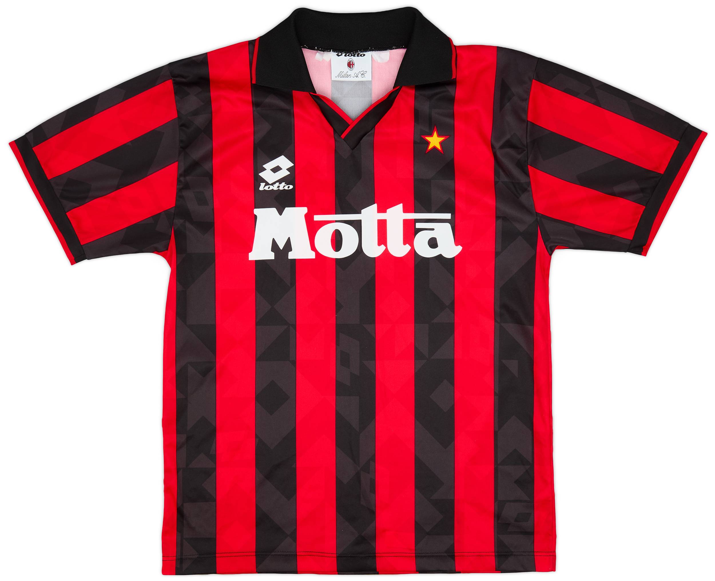 1993-94 AC Milan Home Shirt - 9/10 - (M)