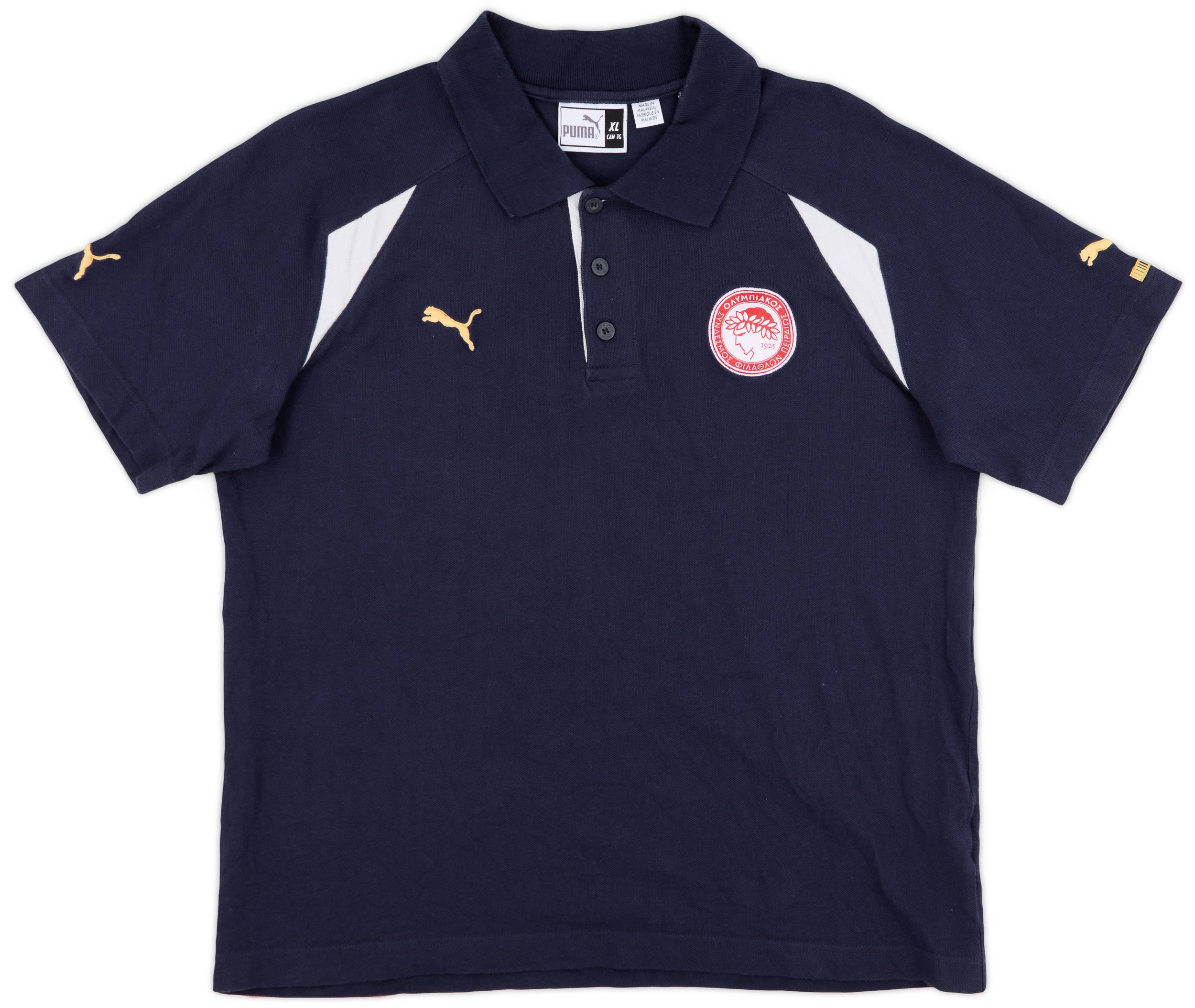 2000s Olympiakos Puma Polo Shirt - 8/10 - (XL)
