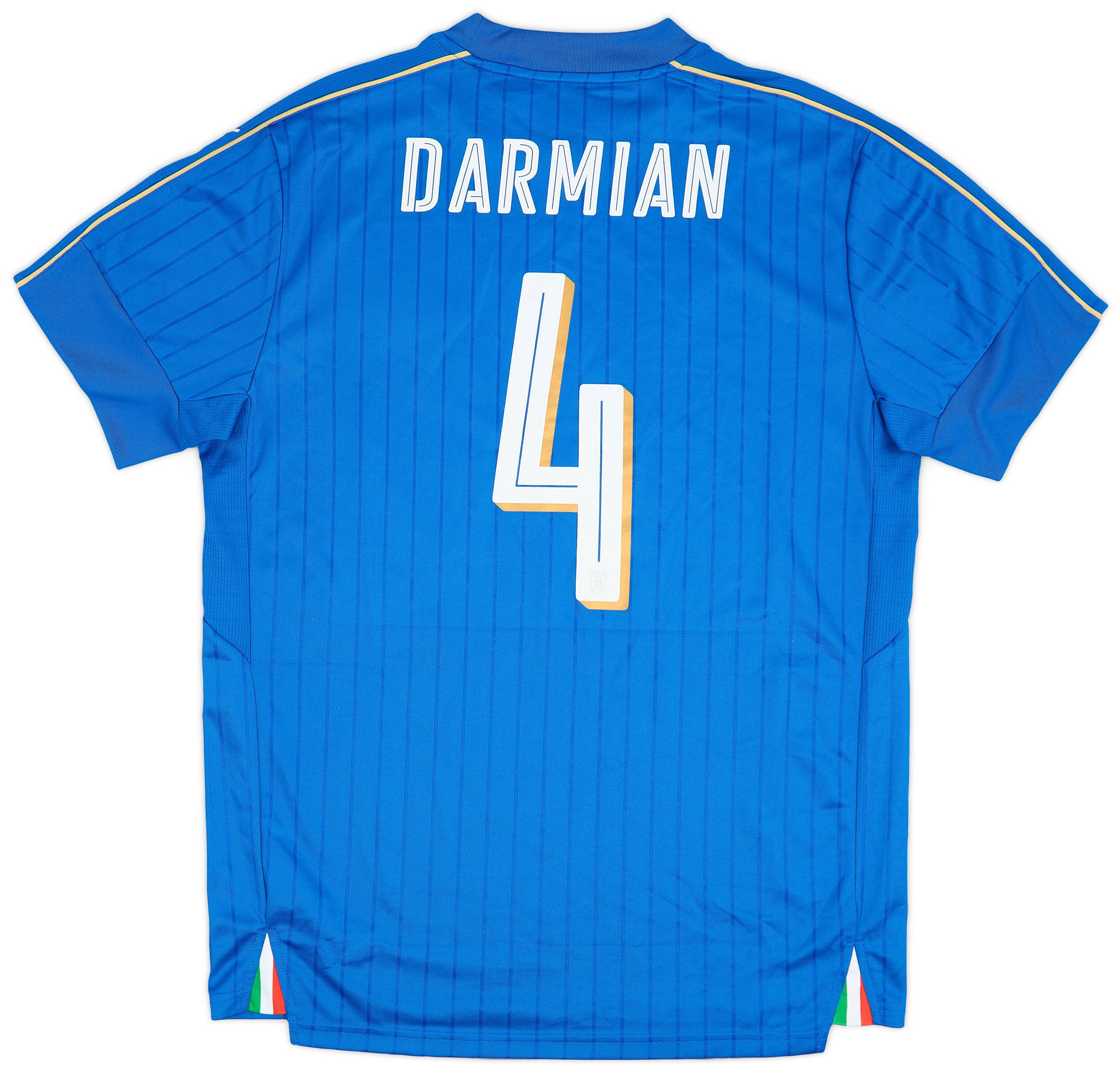 2016-17 Italy Home Shirt Darmian #4 - 9/10 - (L)