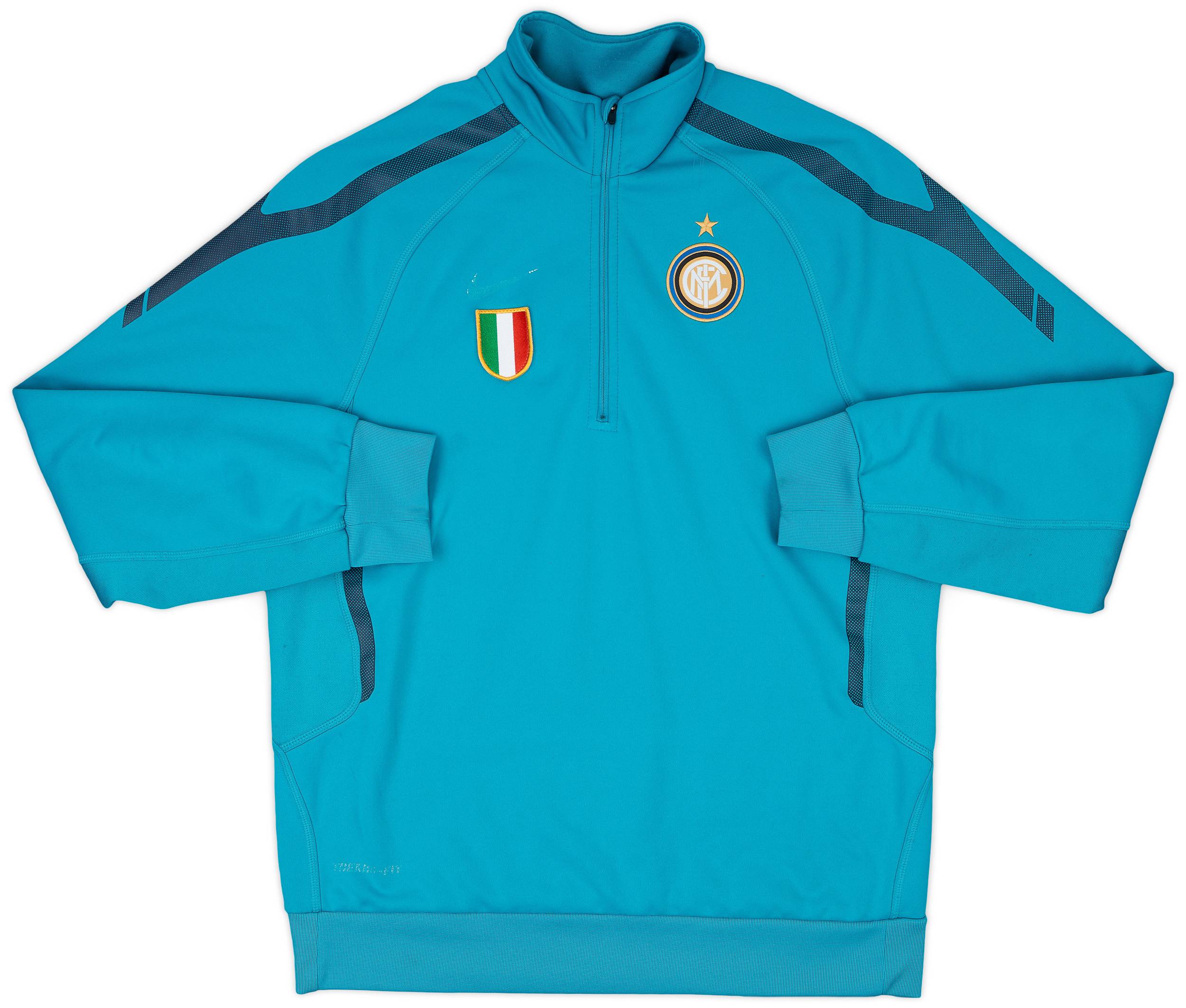 2010-11 Inter Milan Nike 1/4 Zip Drill Top - 4/10 - (L)