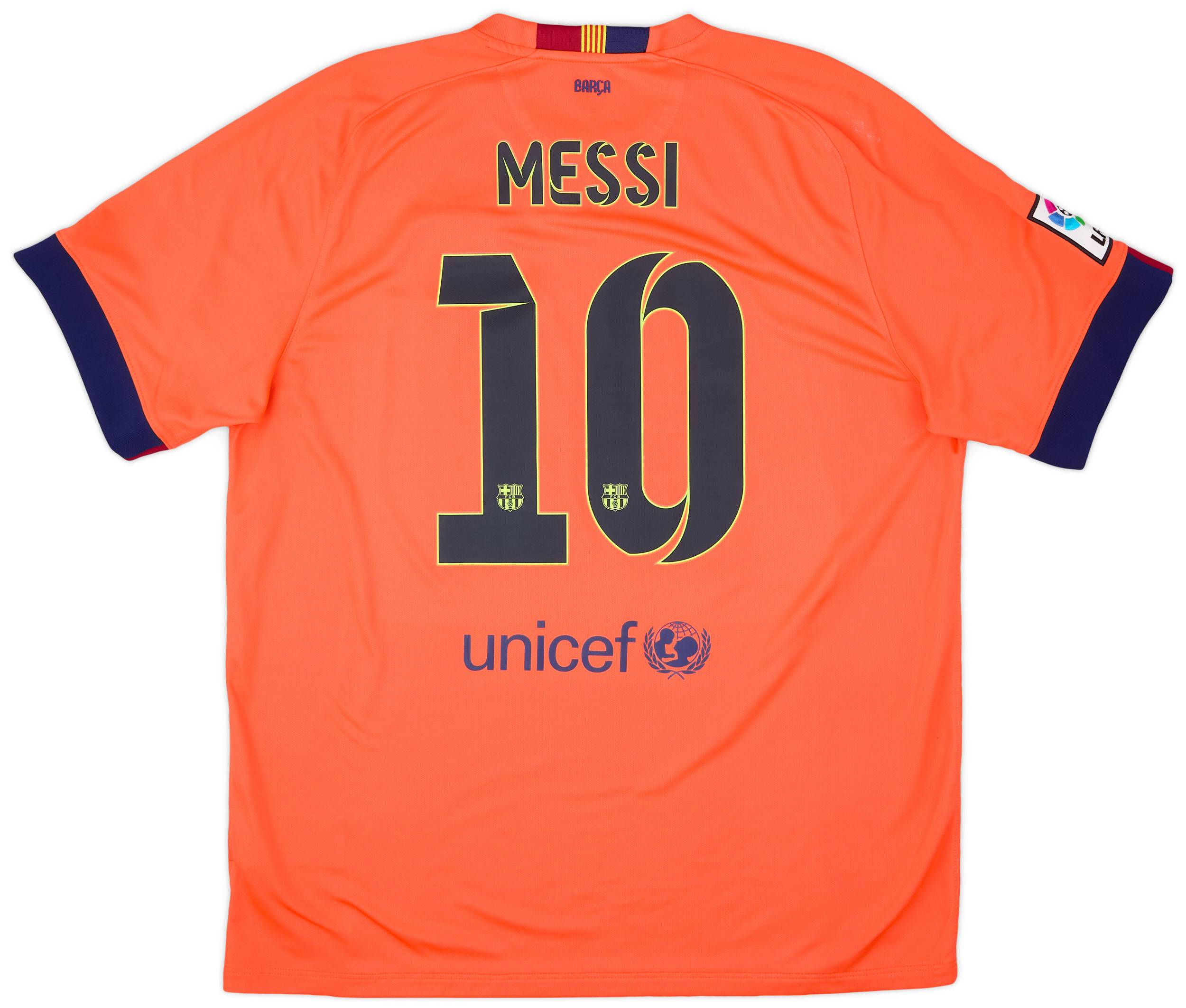 2014-15 Barcelona Away Shirt Messi #10 - 9/10 - (XL)