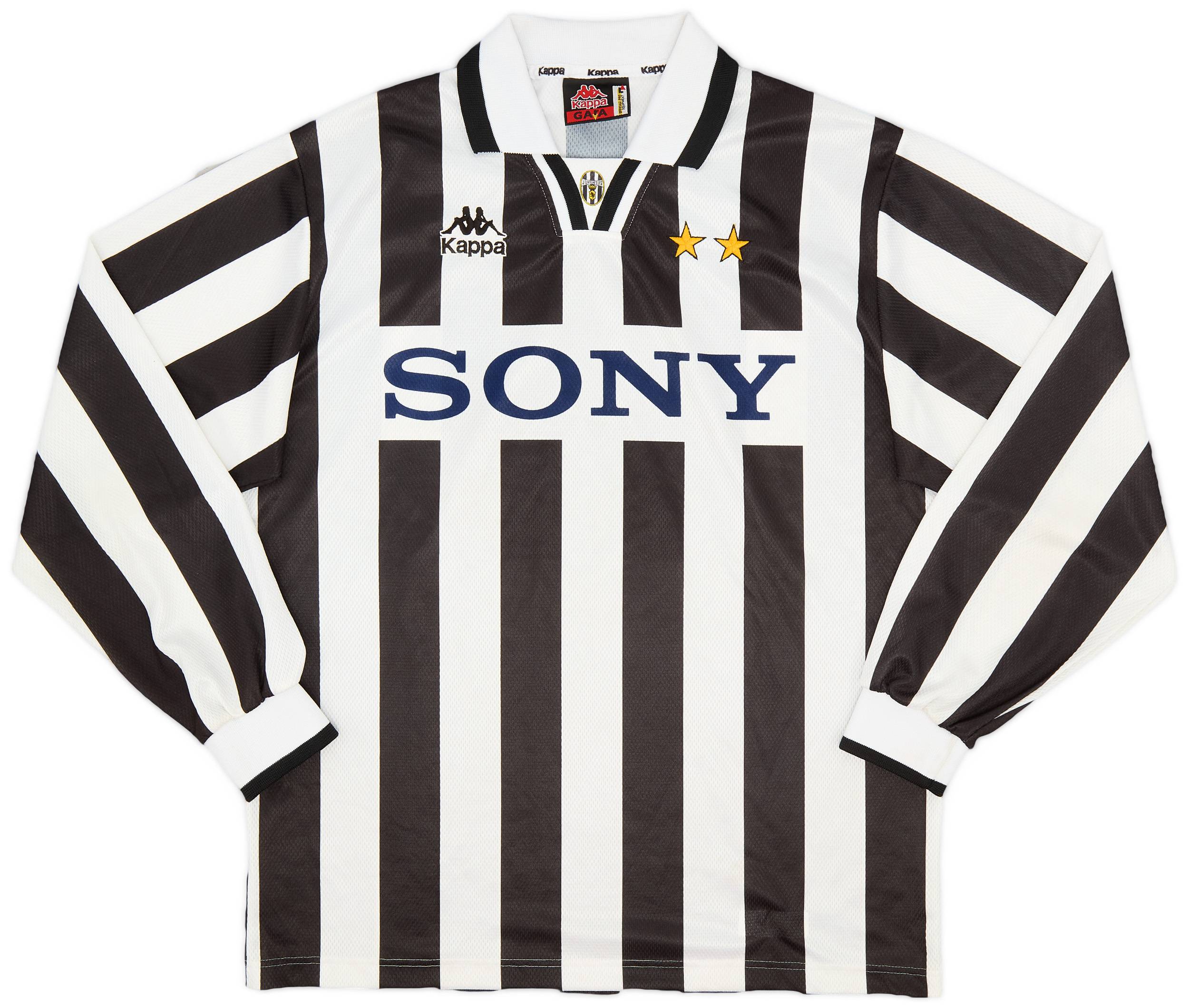 1995 97 Juventus Home L S Shirt 9 10 L