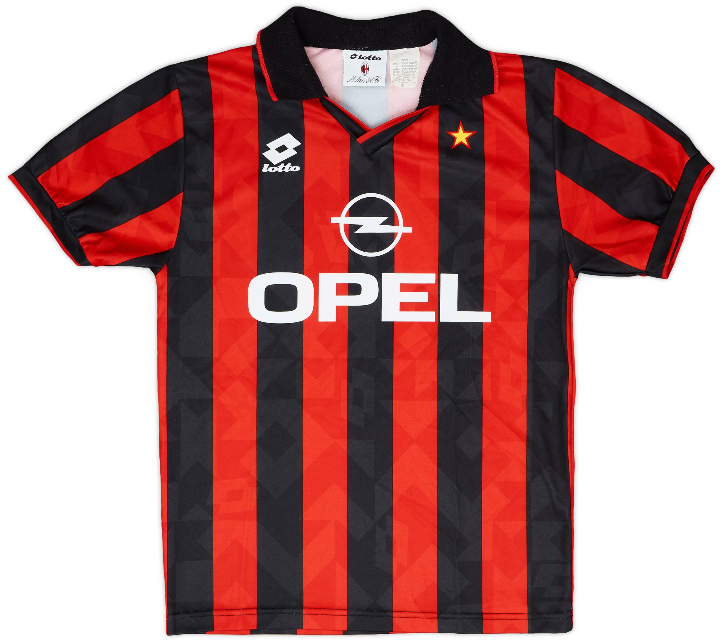 1994-95 AC Milan Home Shirt - 8/10 - (S)